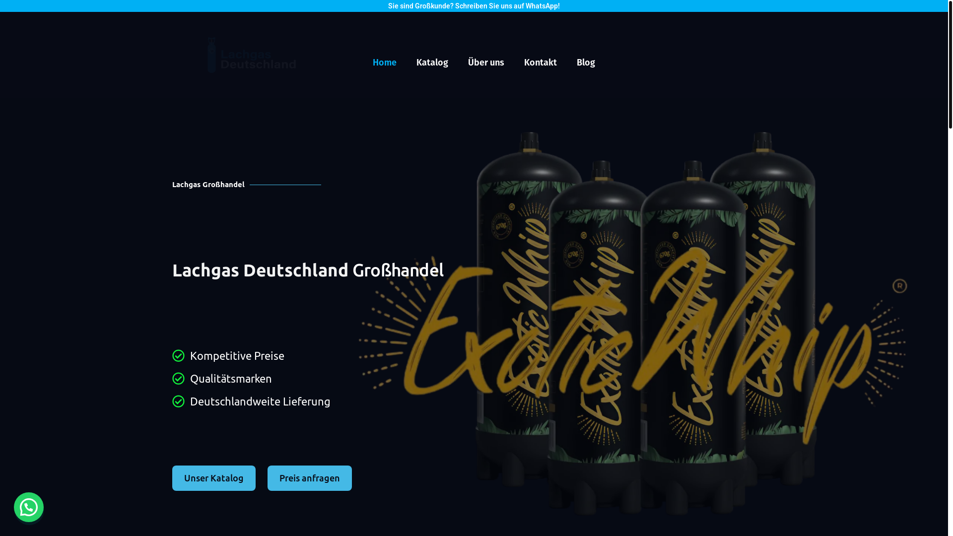website screenshot of https://go-lachgasdeutschland.com/