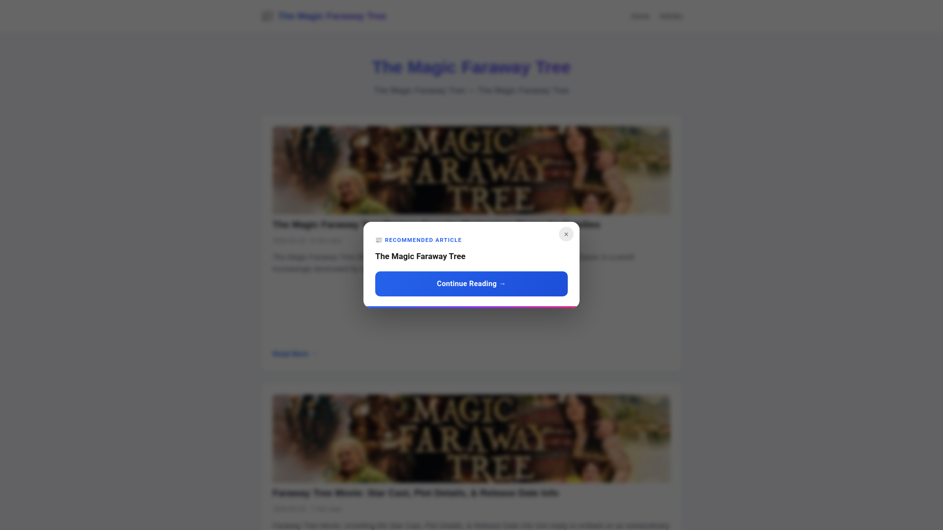 website screenshot of https://the-magic-faraway-tree.pages.dev/