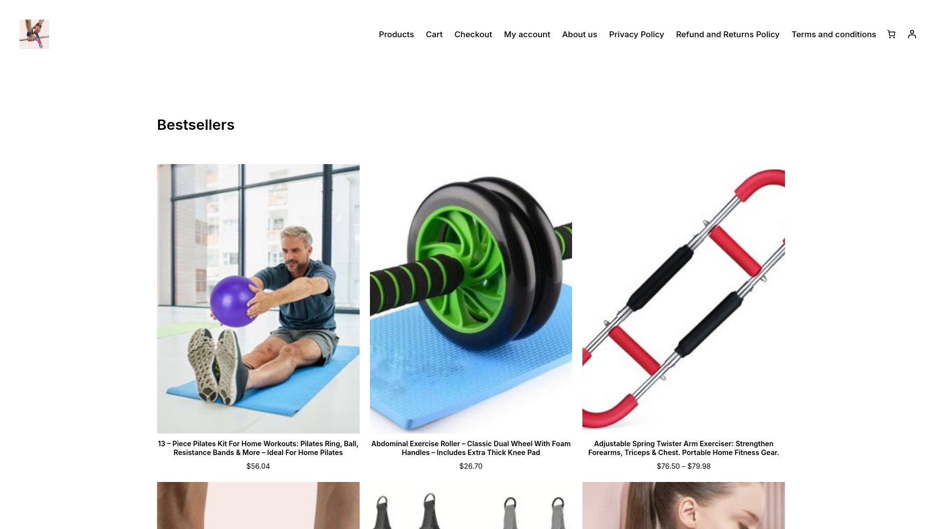 website screenshot of https://tiffanyhawk.shop/