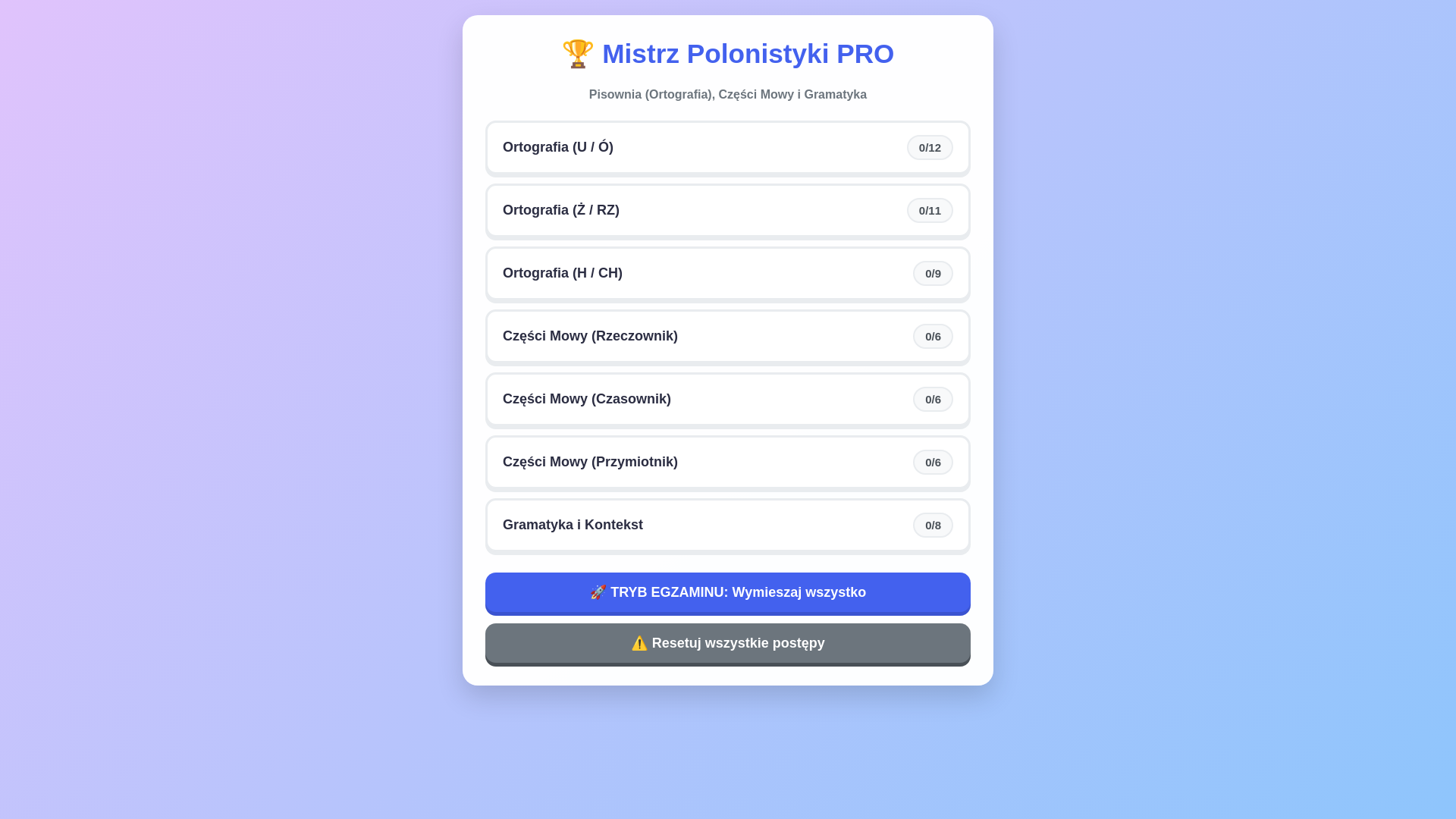 website screenshot of https://polski-1klasa.pages.dev/