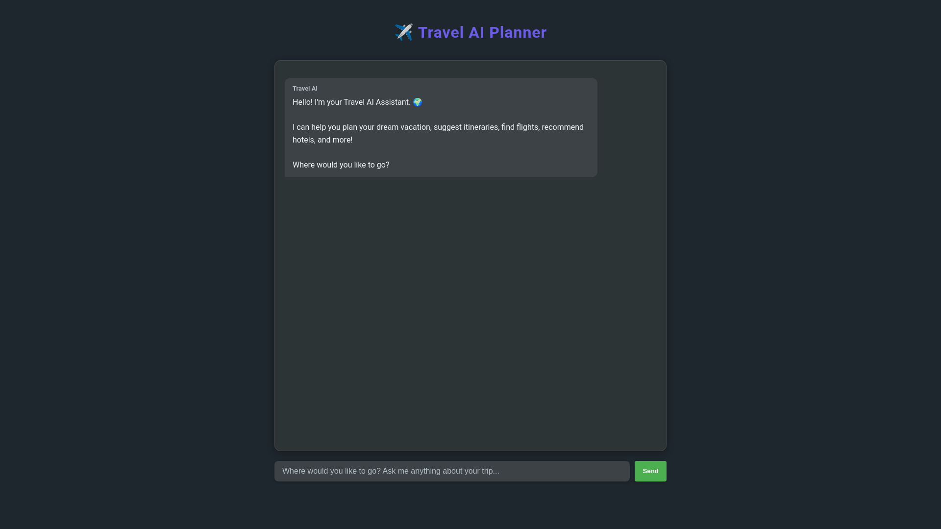 website screenshot of https://travel-ai-frontend.pages.dev/