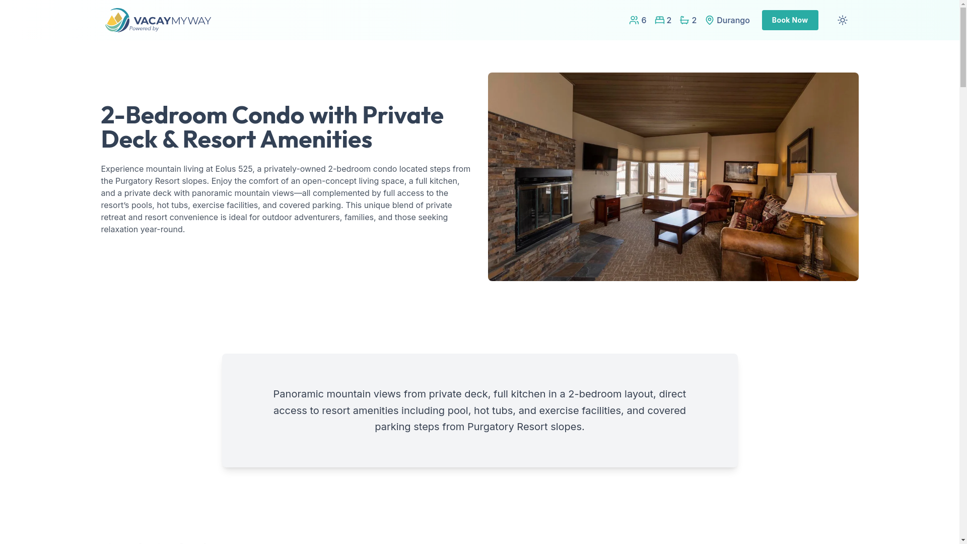website screenshot of https://radiantneedles.holiday/