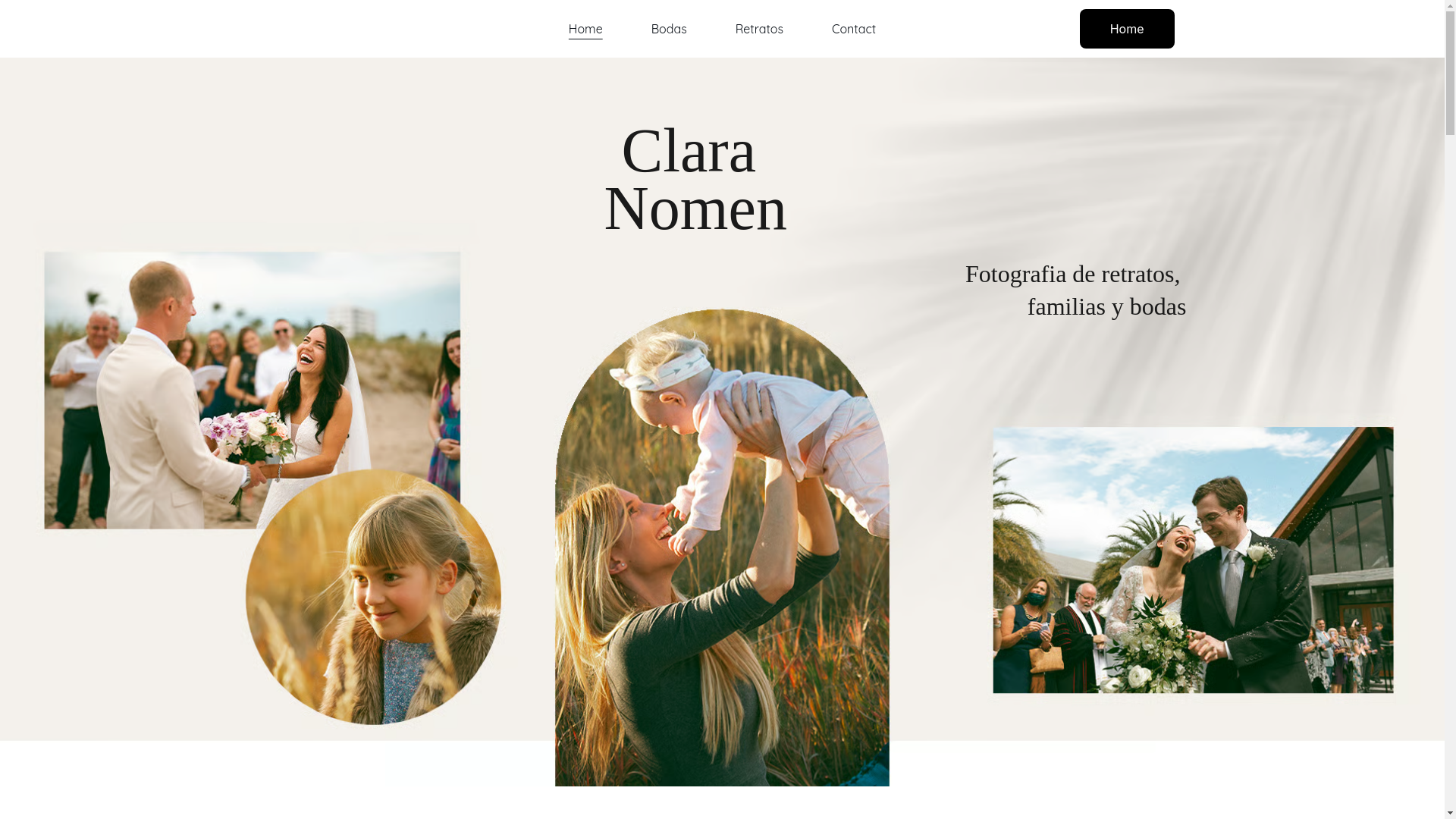 website screenshot of https://claranomen.es/