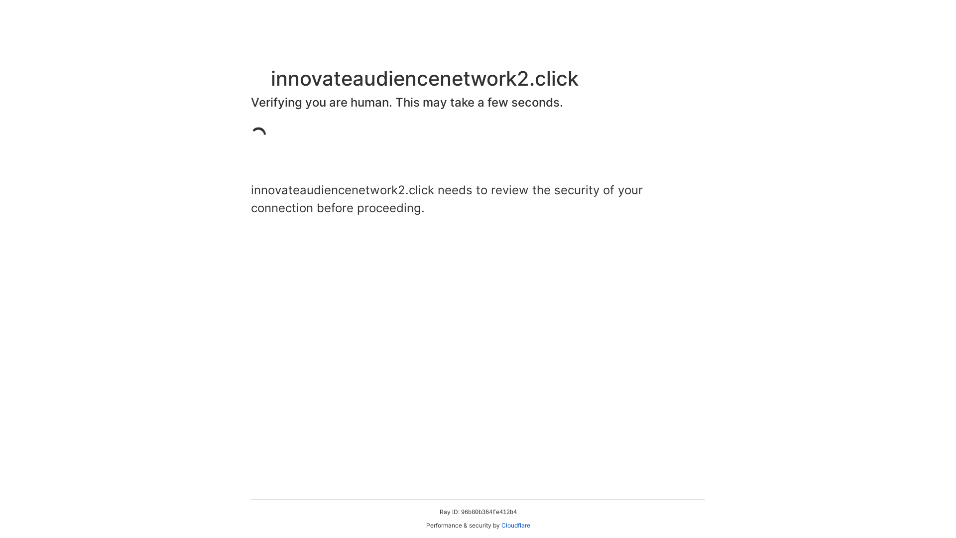 website screenshot of https://innovateaudiencenetwork2.click/