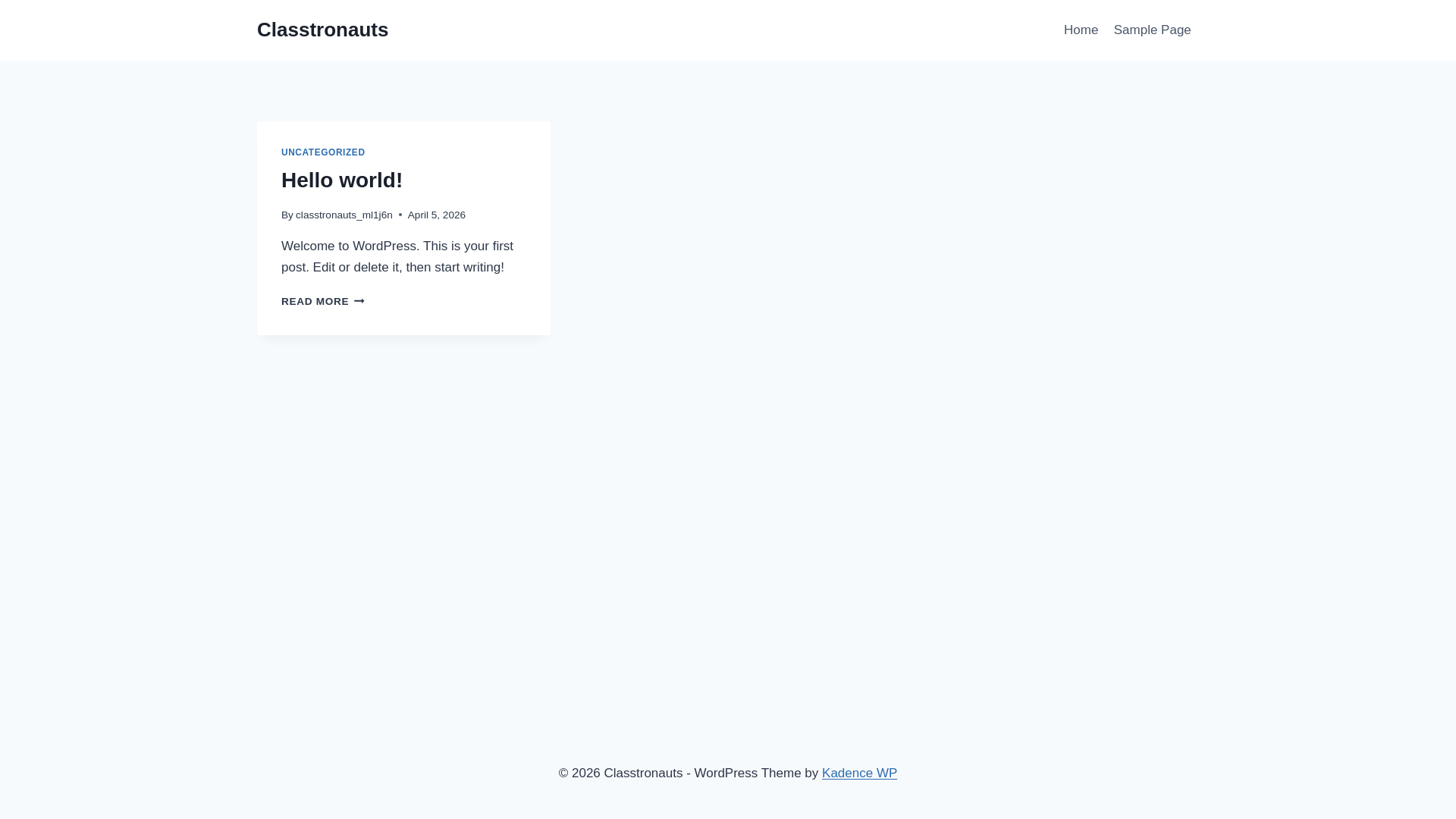 website screenshot of https://classtronauts.space/