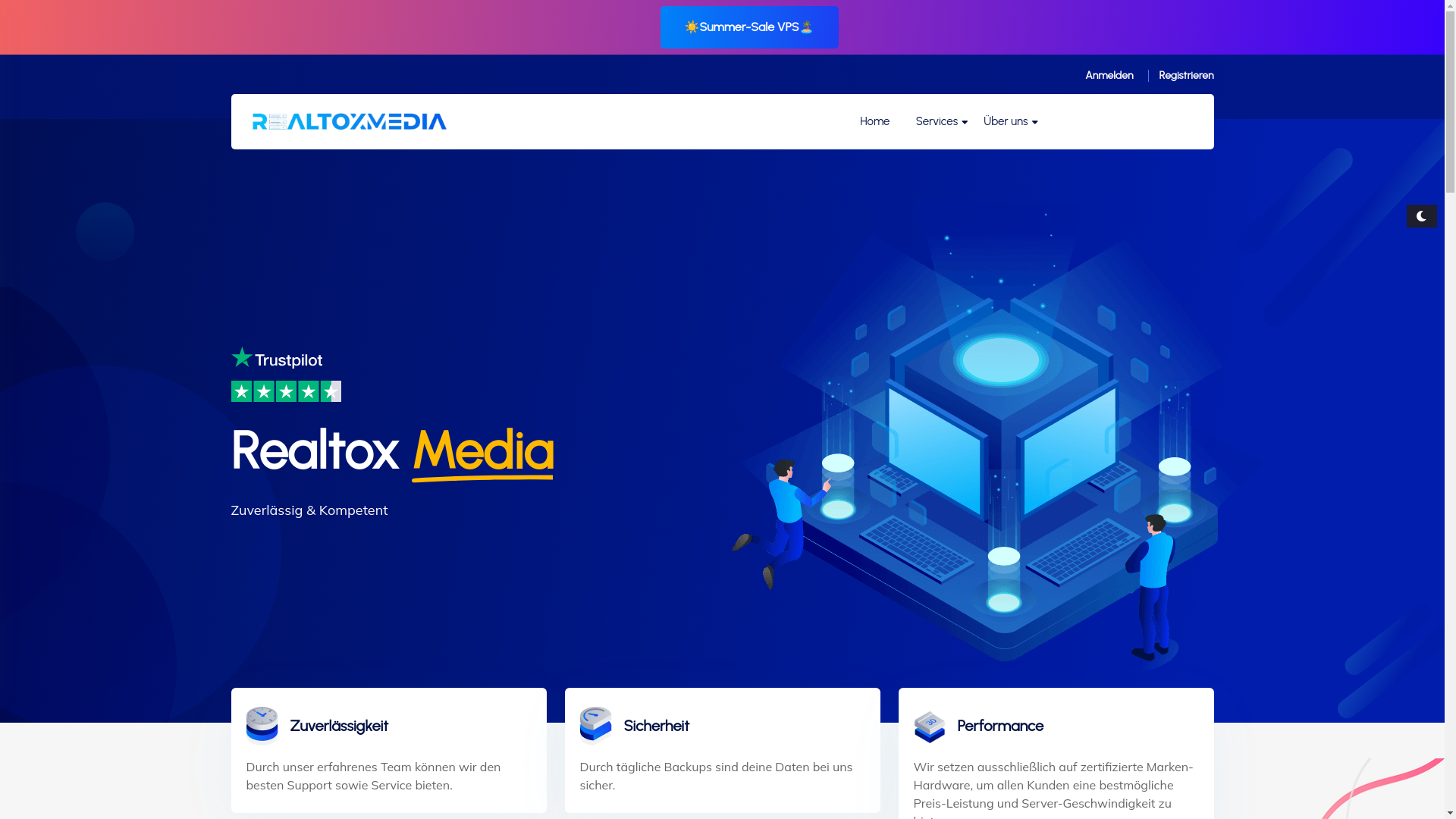website screenshot of https://realtoxmedia.de/