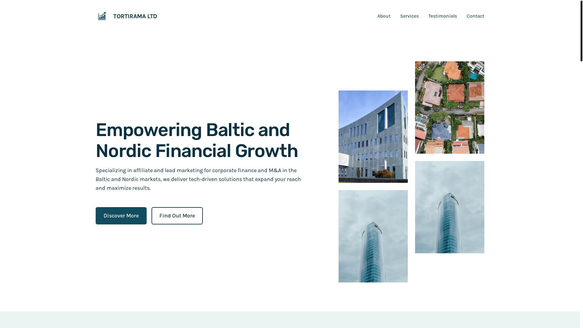 website screenshot of https://tortirama.co.uk/