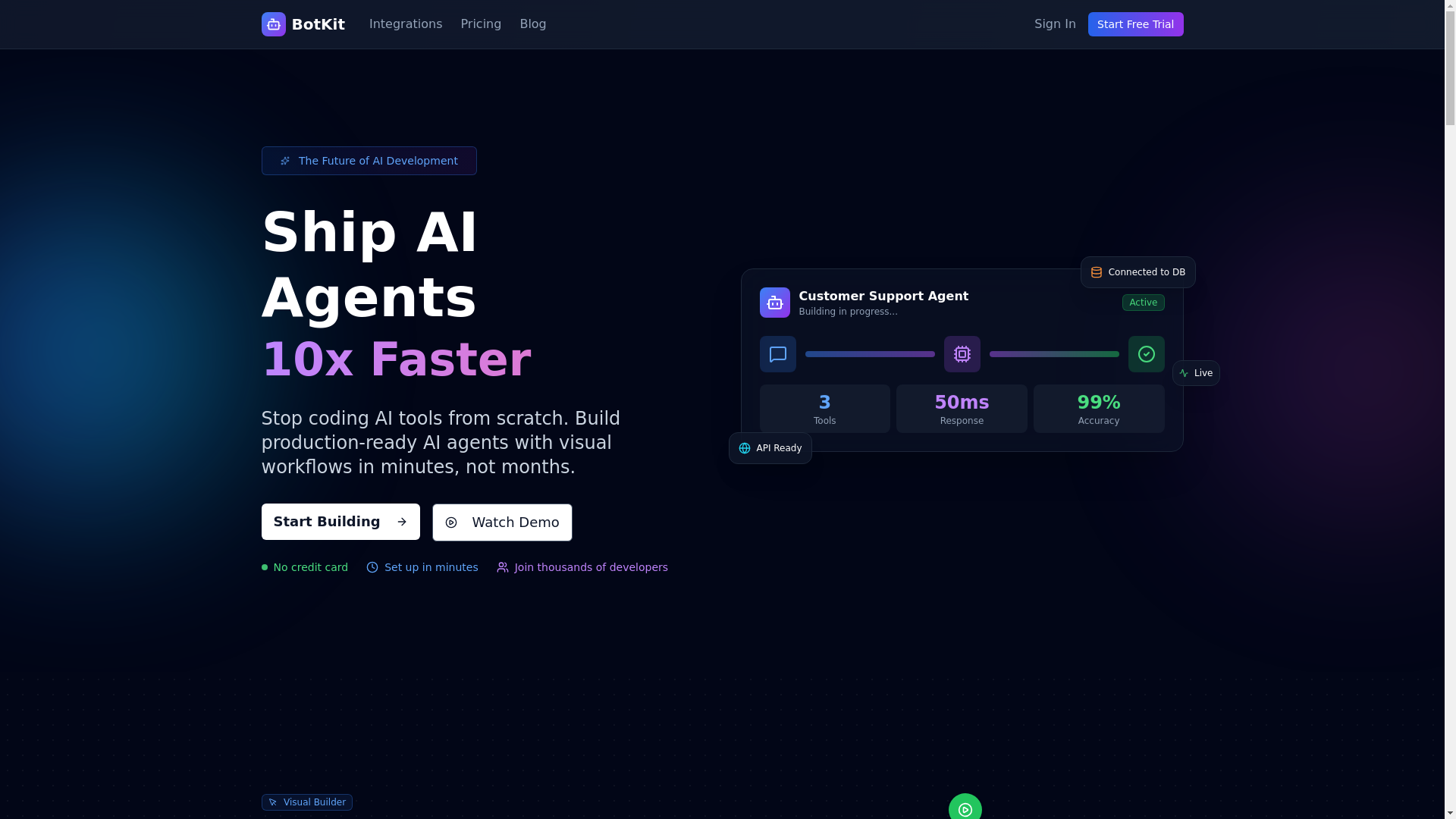 website screenshot of https://botkit-frontend.pages.dev/