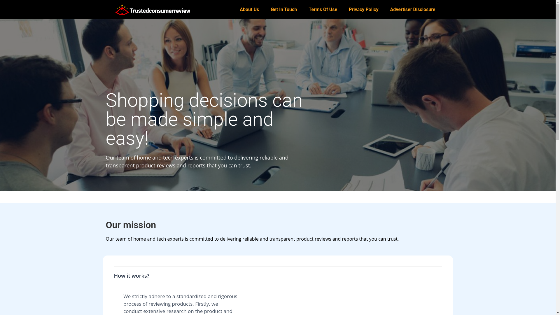 website screenshot of https://consumertrusted.info/