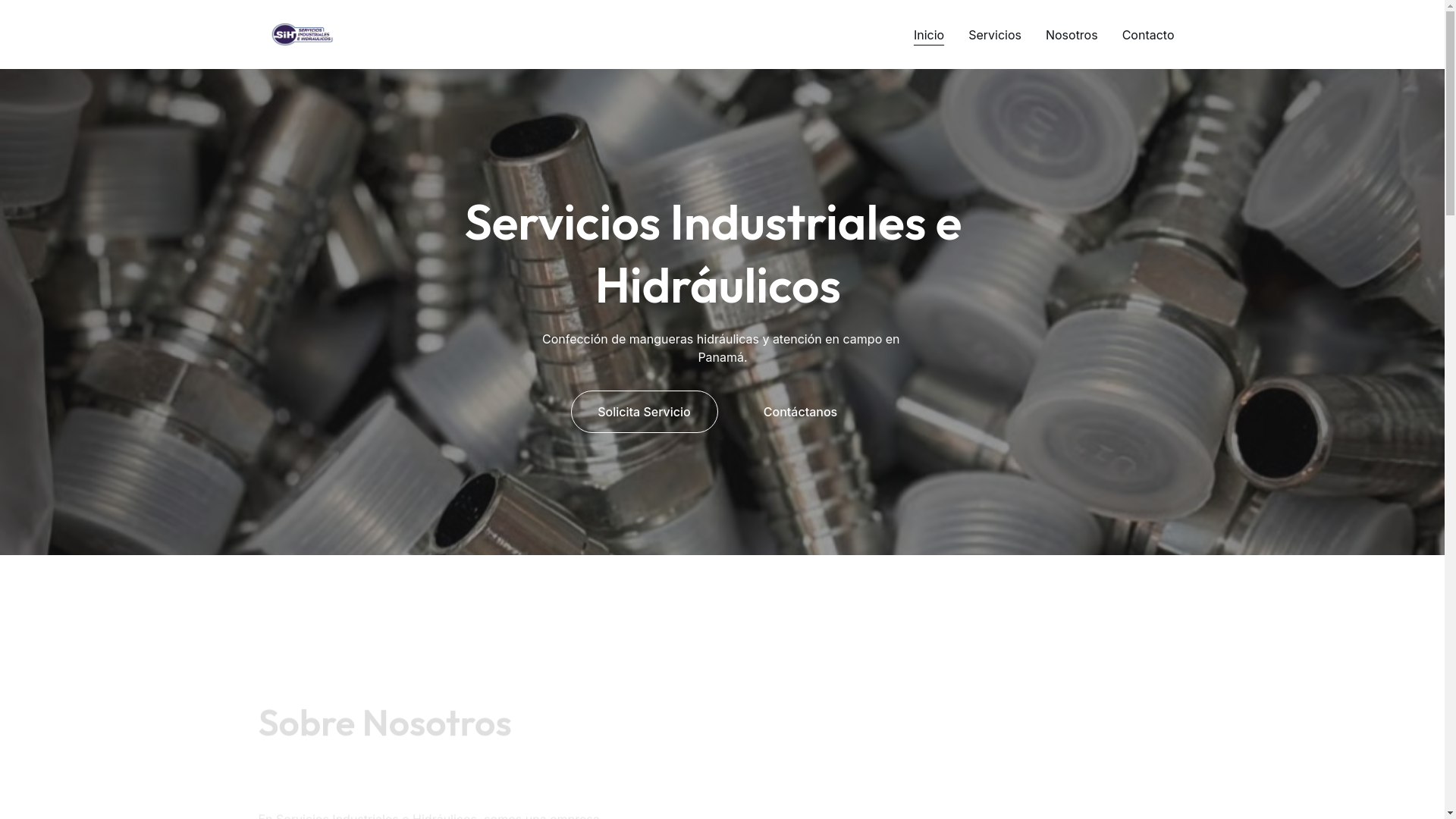website screenshot of https://serviciosindustrialesehidraulicos.es/
