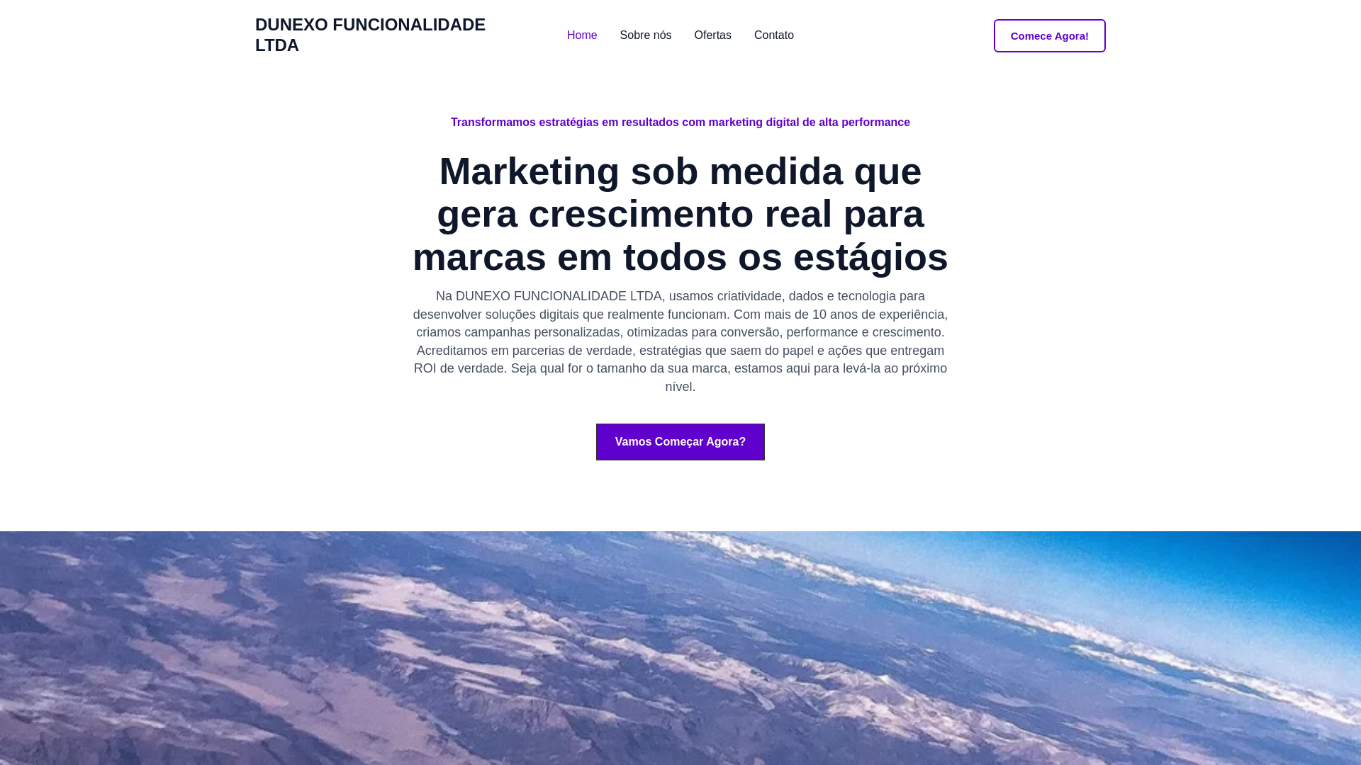 website screenshot of https://dunexo-funcionalidade.click/