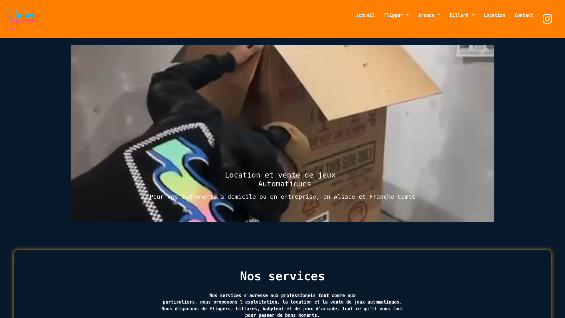 website screenshot of https://hgamesautomatic.fr/