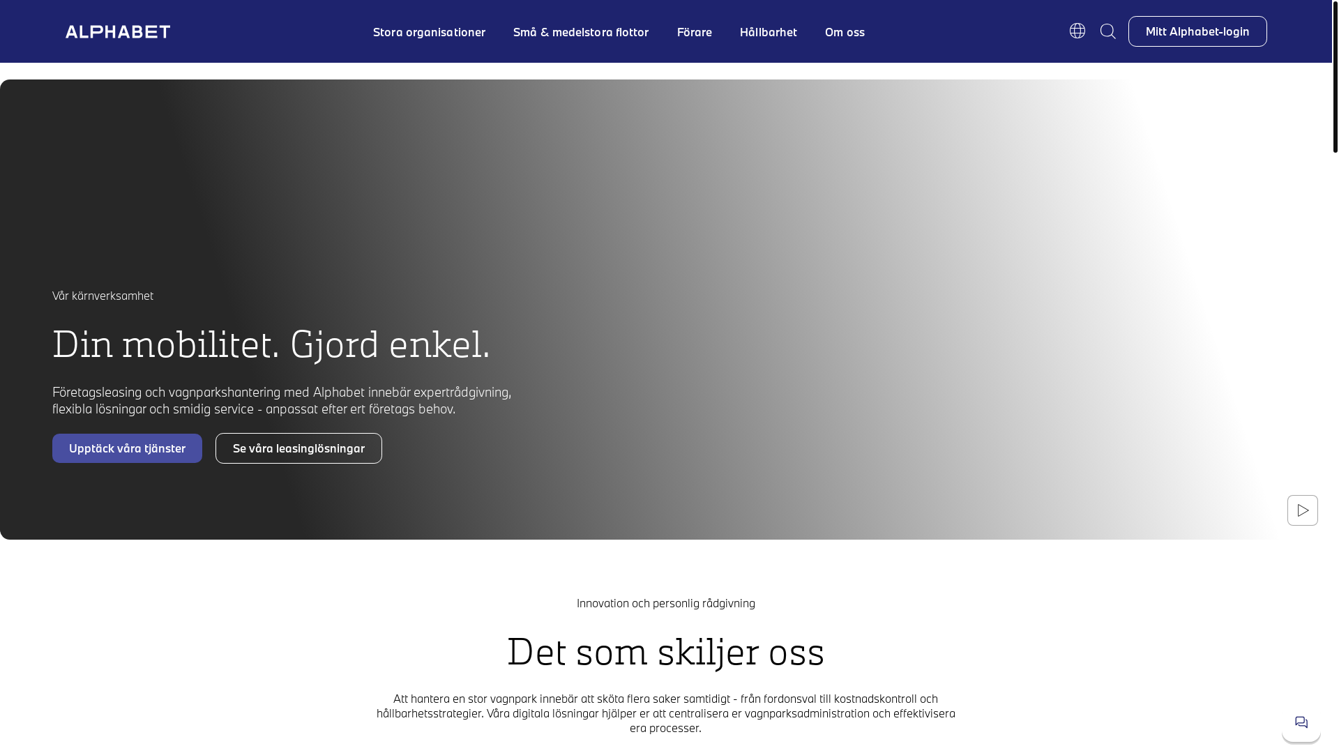 website screenshot of http://www.alphabet.com/sv-se