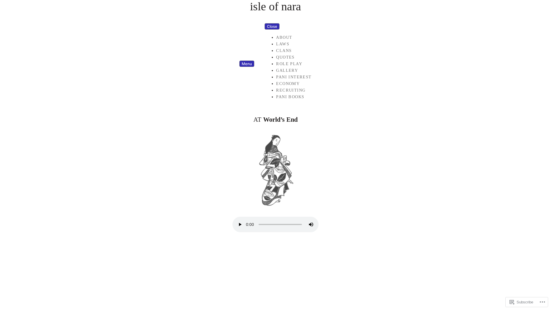 website screenshot of https://isleofnara.com/