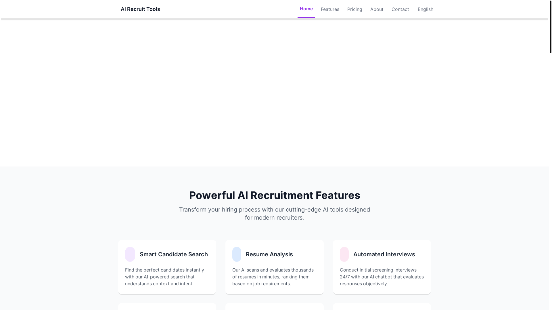 website screenshot of https://recrutementia.pages.dev/