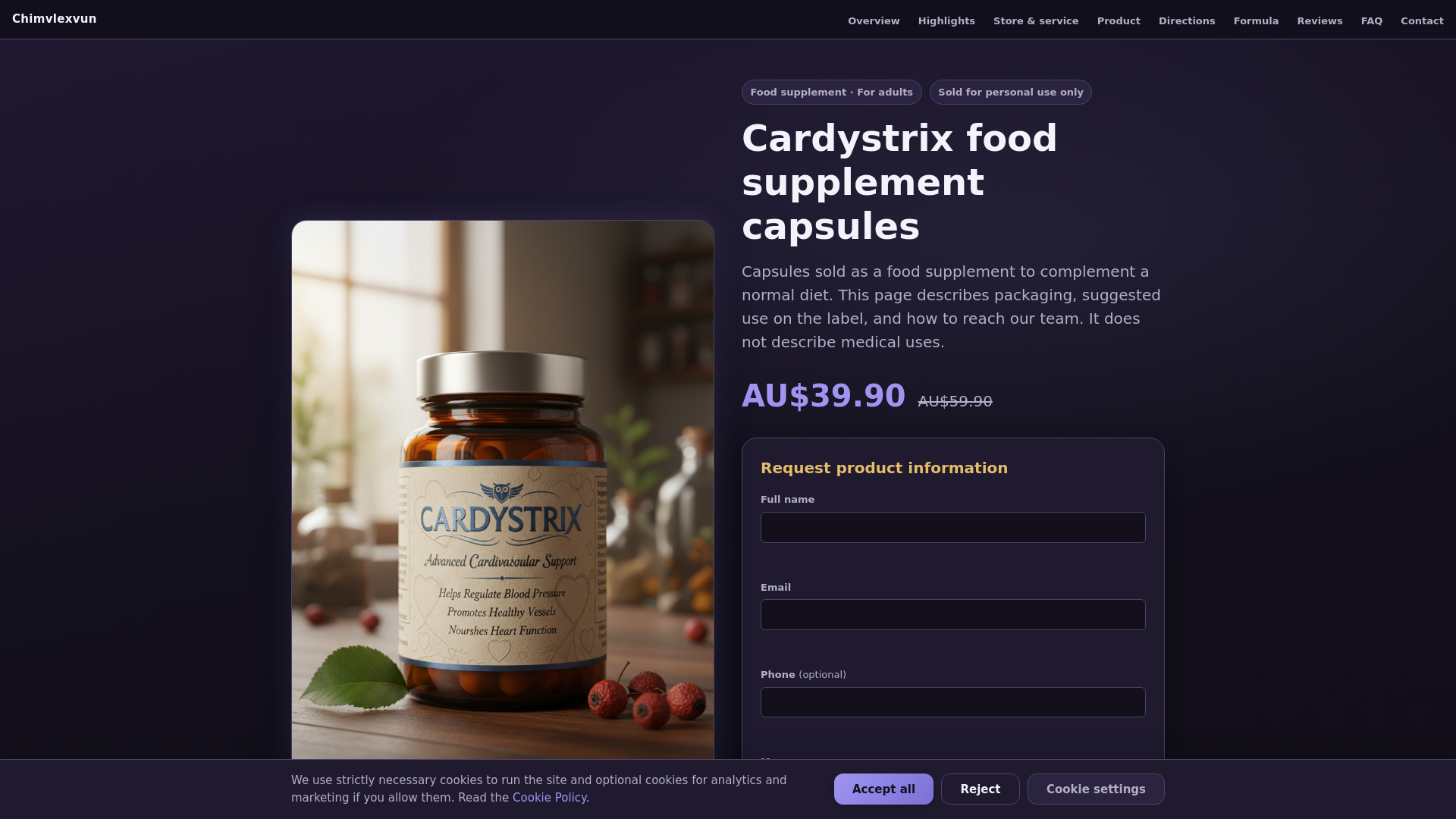 website screenshot of https://chimvlexvun.world/