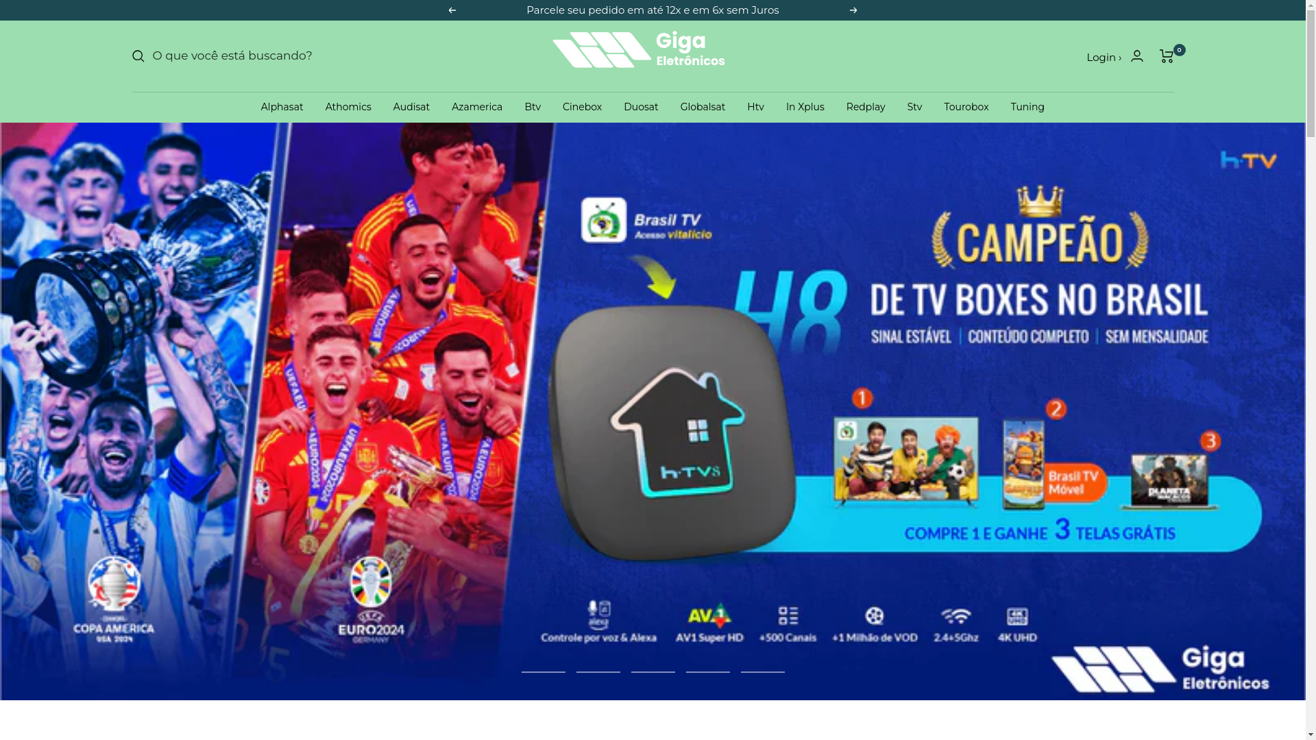 website screenshot of https://lojasgigaeletronicos.com.br/