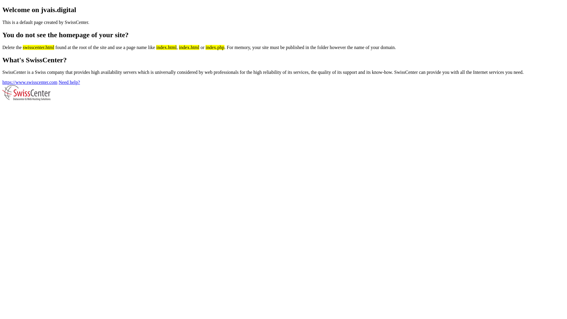 website screenshot of https://jvais.digital/