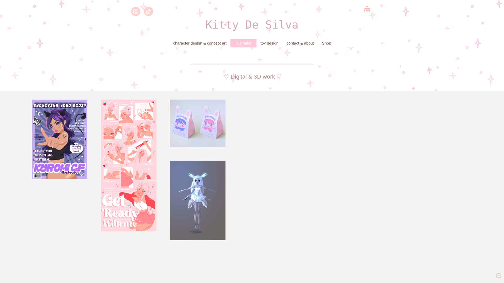 website screenshot of https://kittydesilva.com