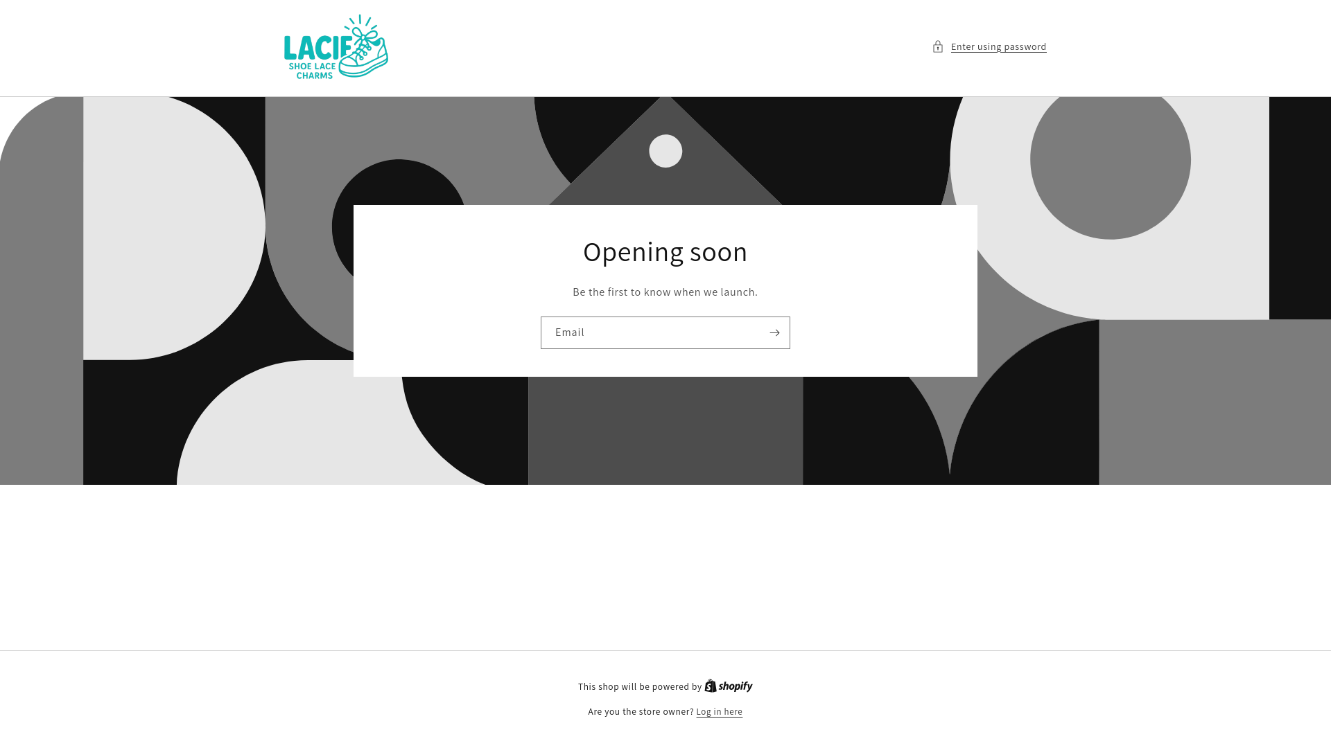 website screenshot of https://laciecharms.com/