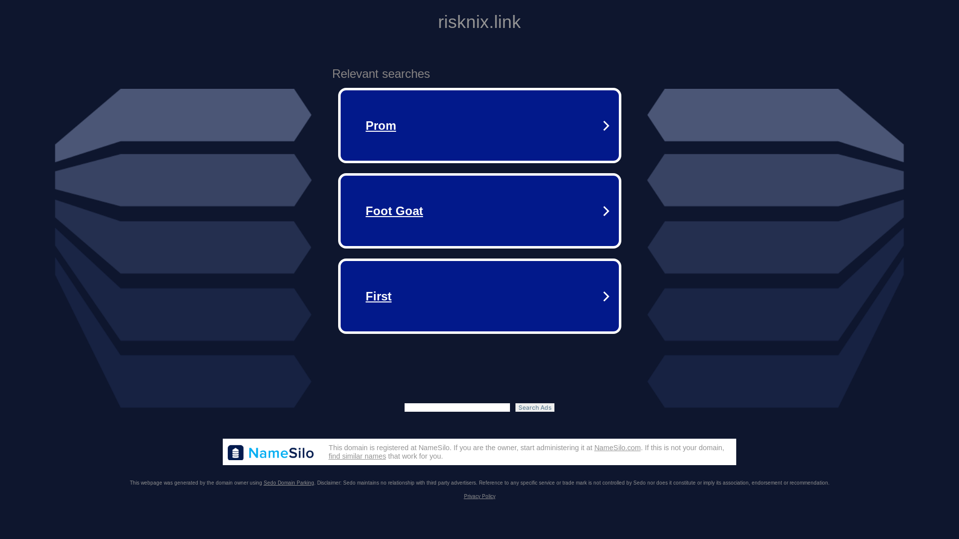 website screenshot of https://risknix.link/