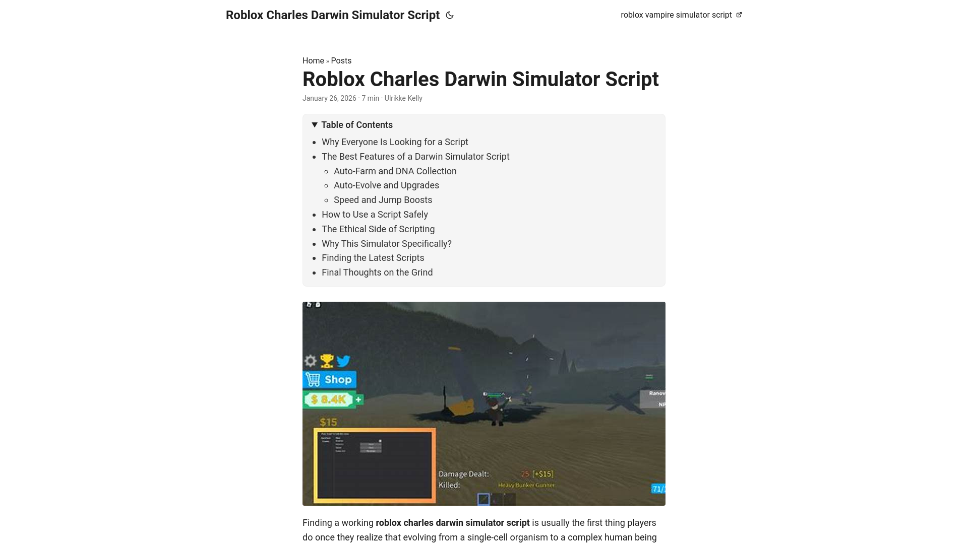 website screenshot of https://robloxcharlesdarwinsimulatorscript.pages.dev/