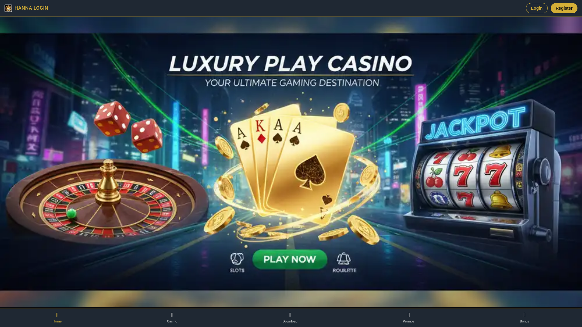 website screenshot of https://hanna-login.com/