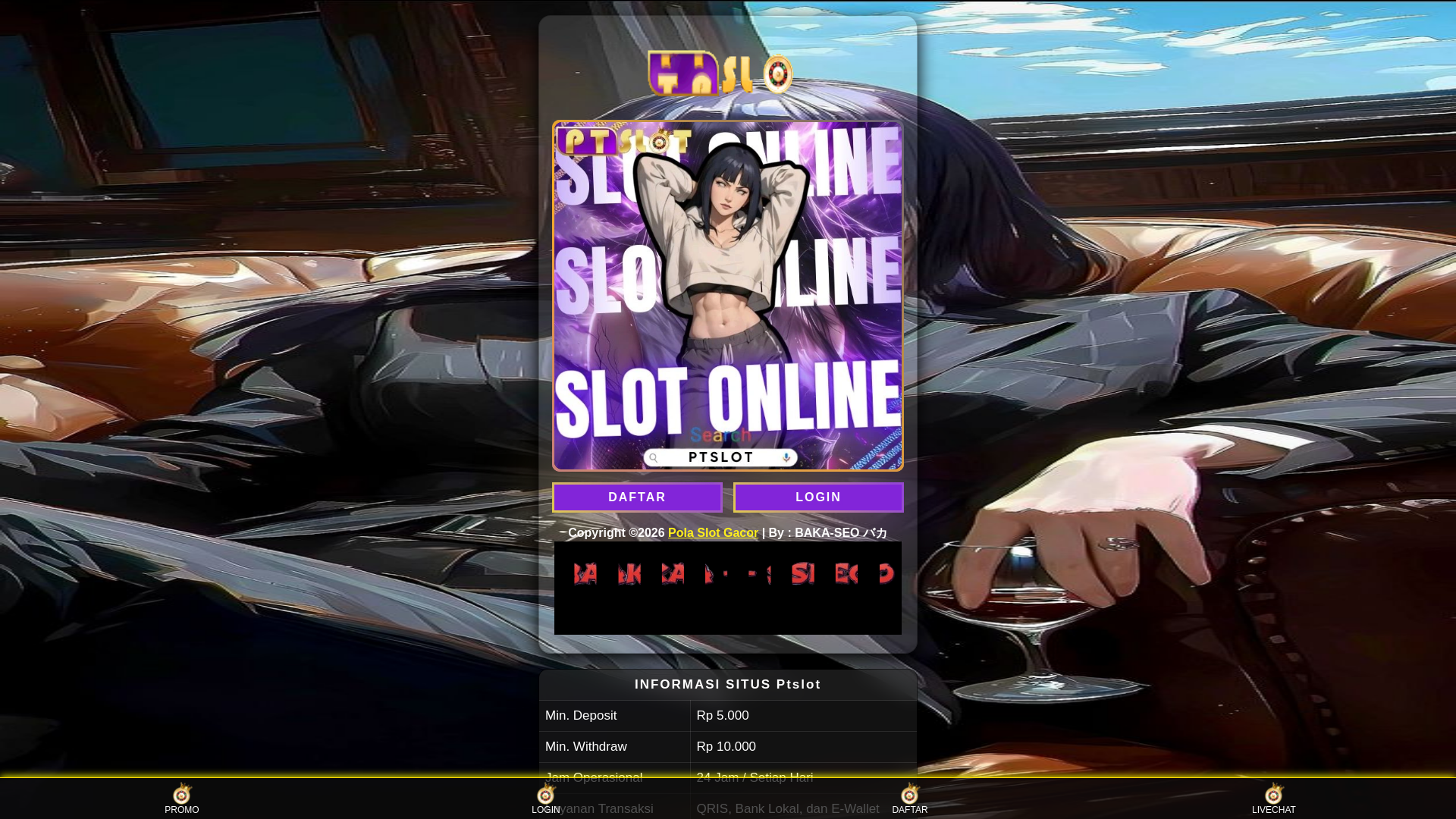 website screenshot of https://nenek-lu-siluman-keledai.pages.dev/