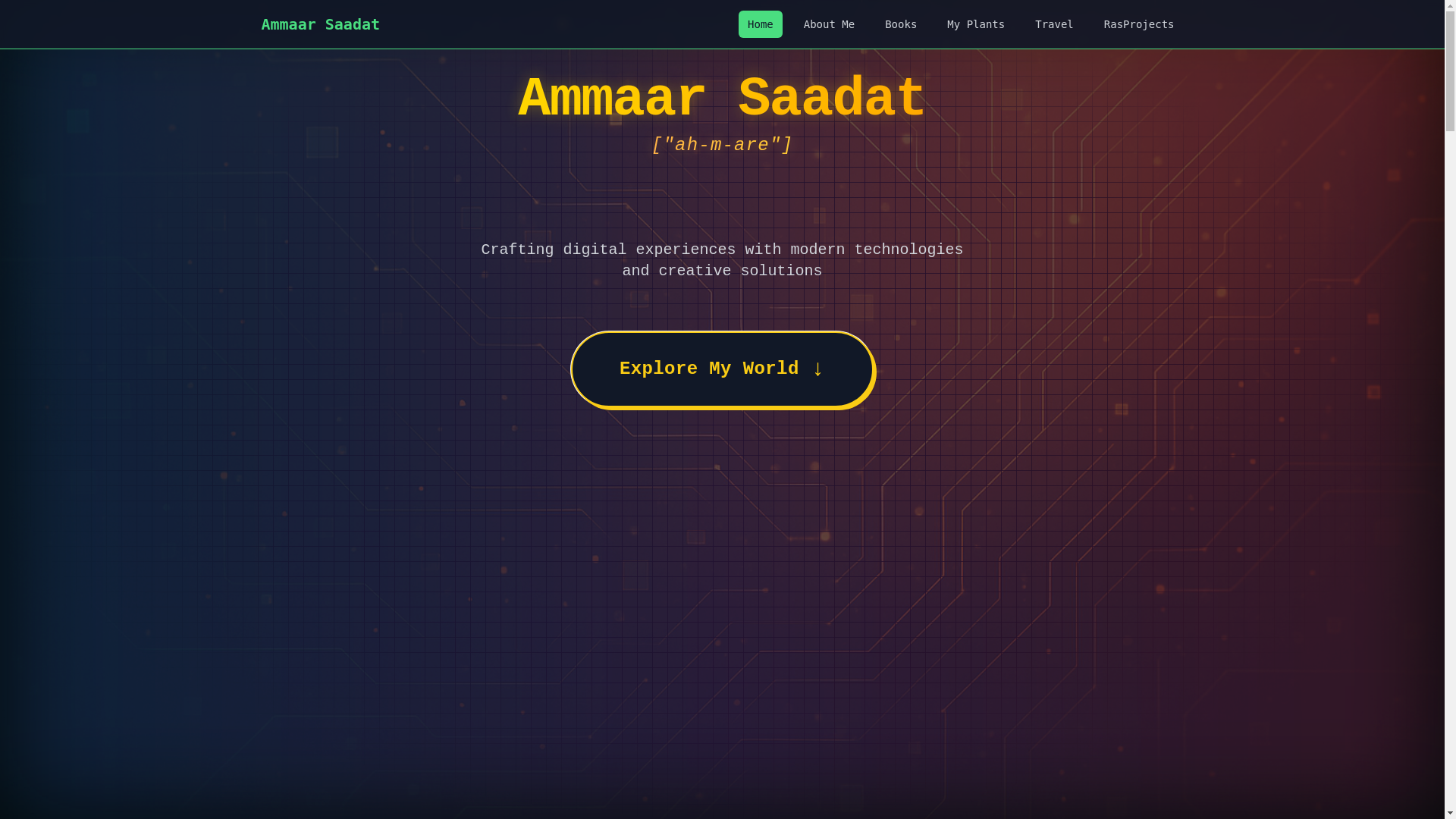 website screenshot of https://ammaar-web.pages.dev/
