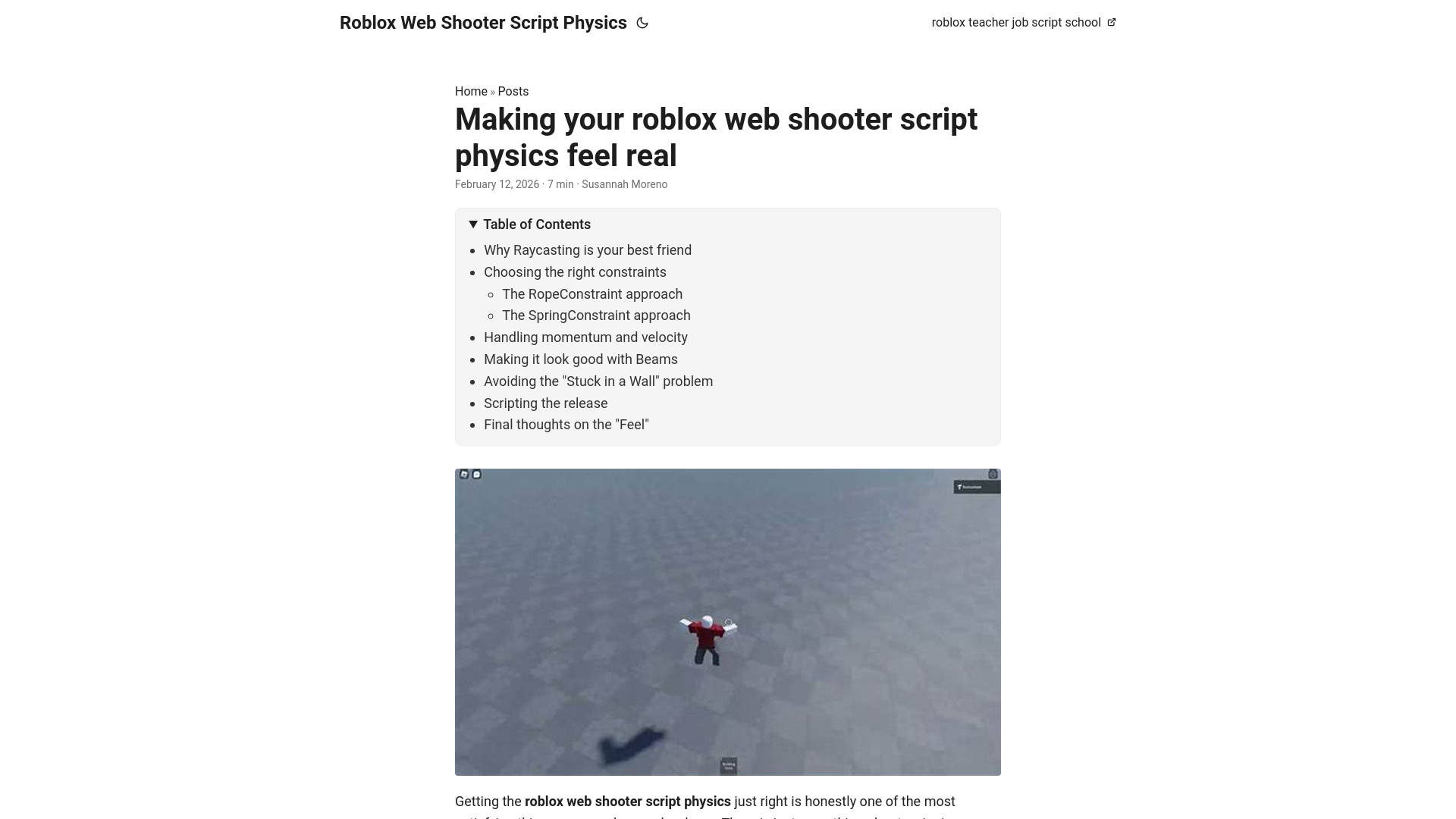 website screenshot of https://roblox-web-shooter-script-physics.pages.dev/