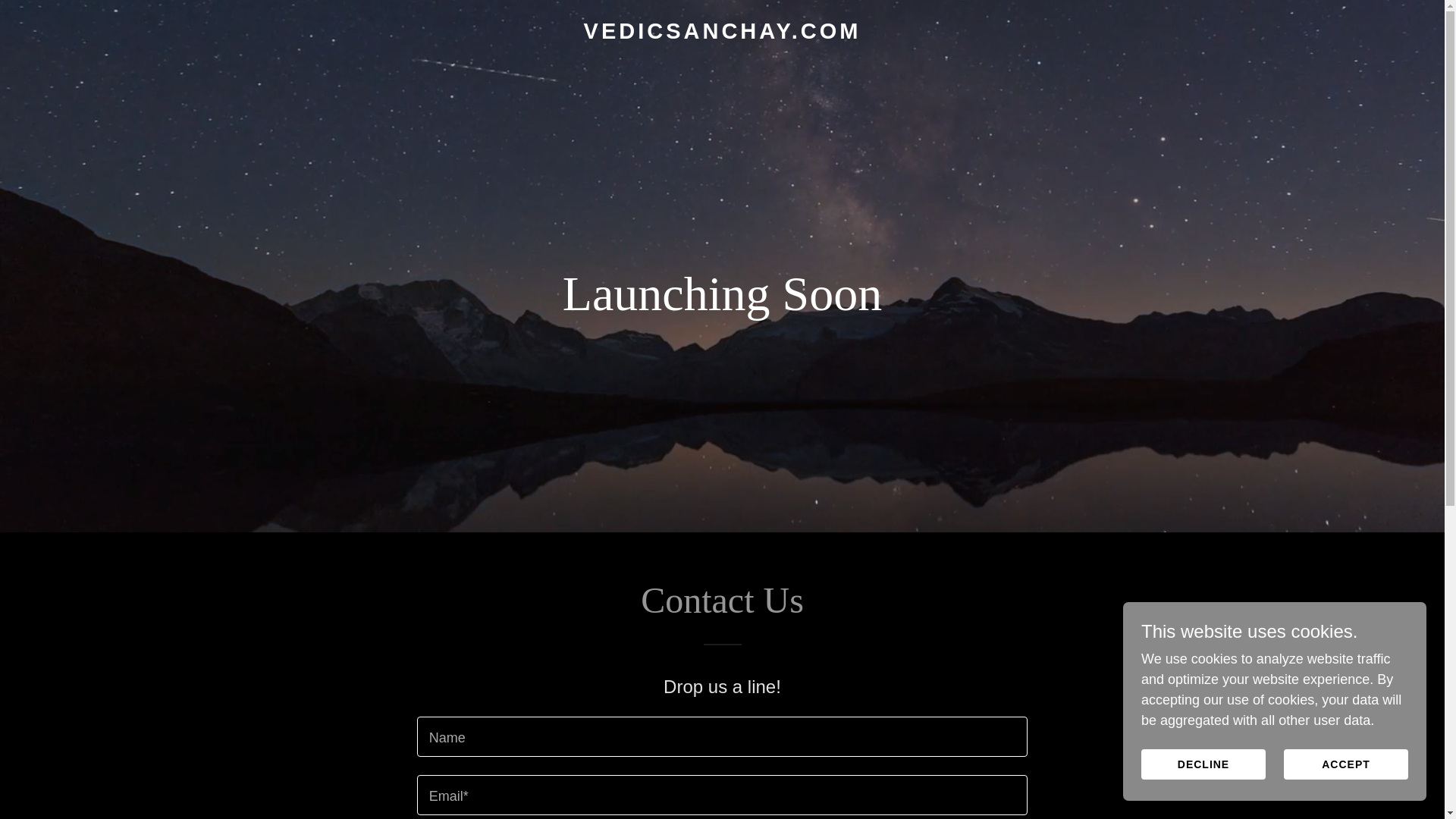 website screenshot of https://vedicsanchay.com/