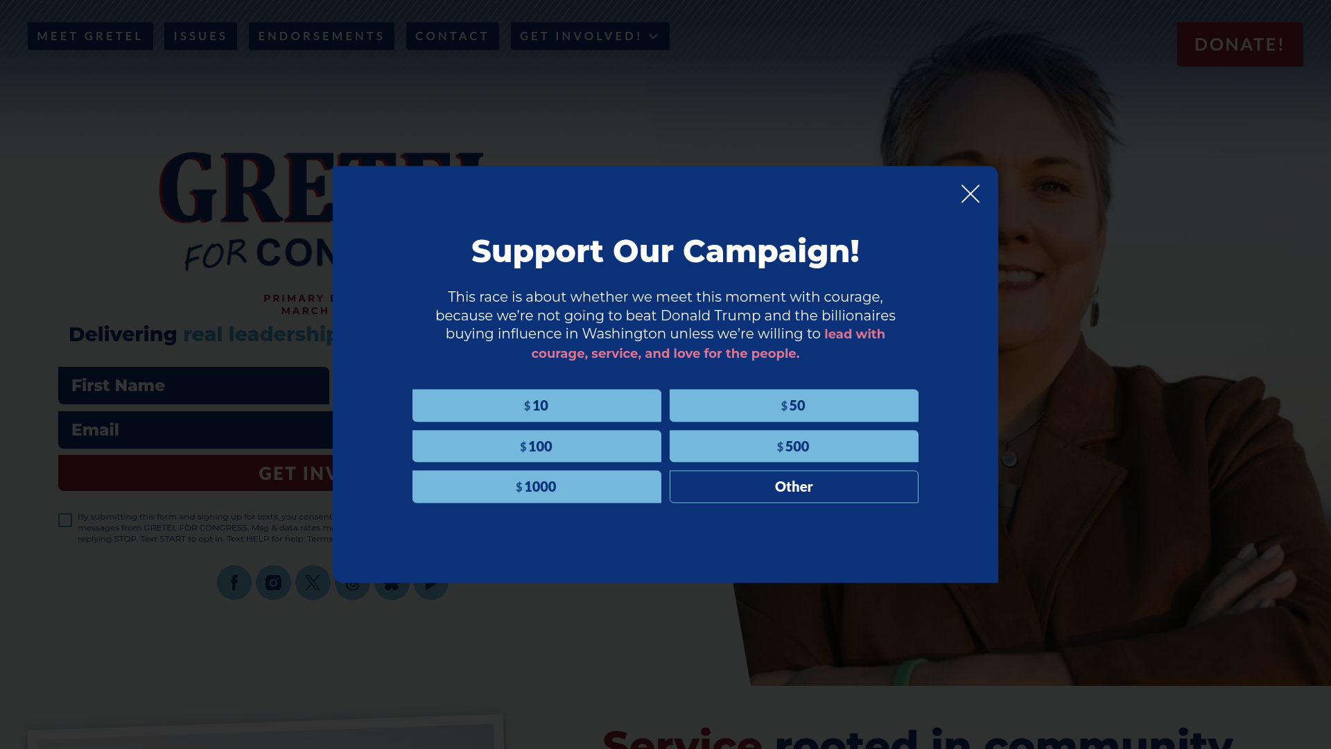 website screenshot of https://gretel4tx.com/