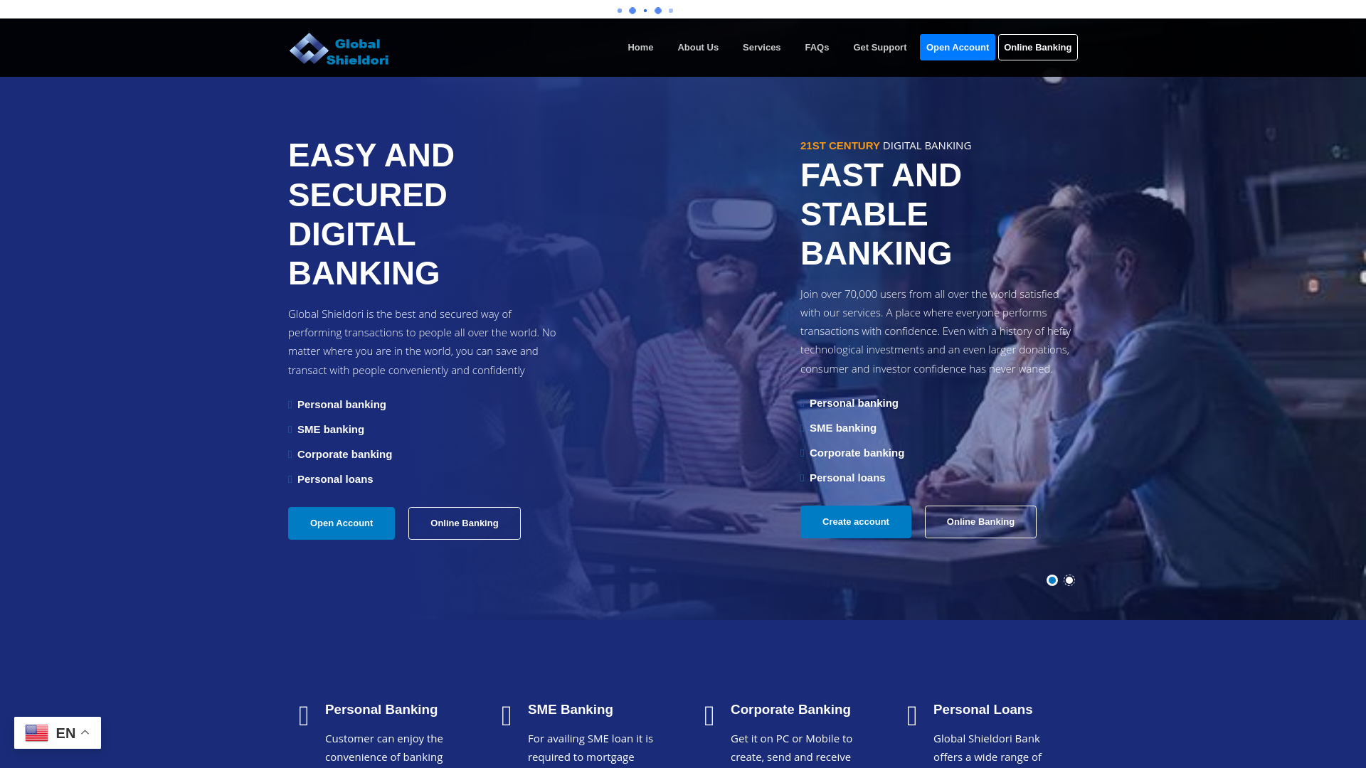 website screenshot of https://globashieldori.com/