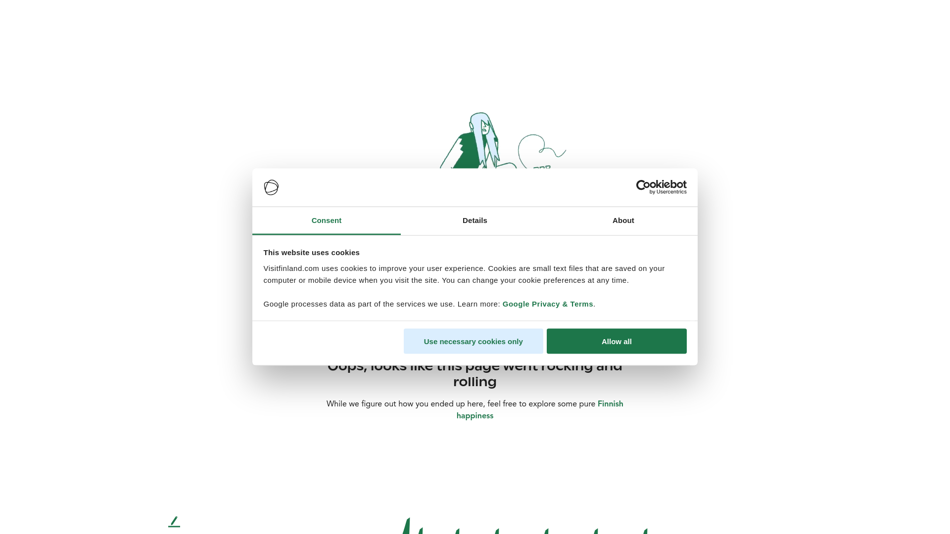 website screenshot of https://finlandsnationaltasting.fi