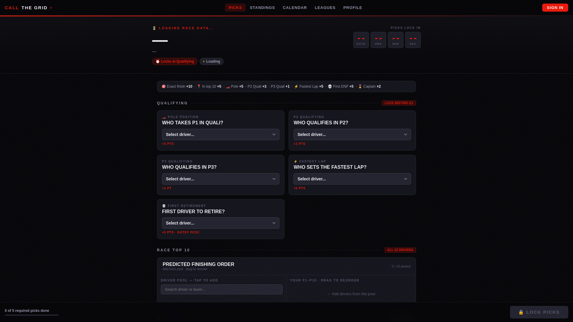 website screenshot of https://callthegrid.pages.dev/