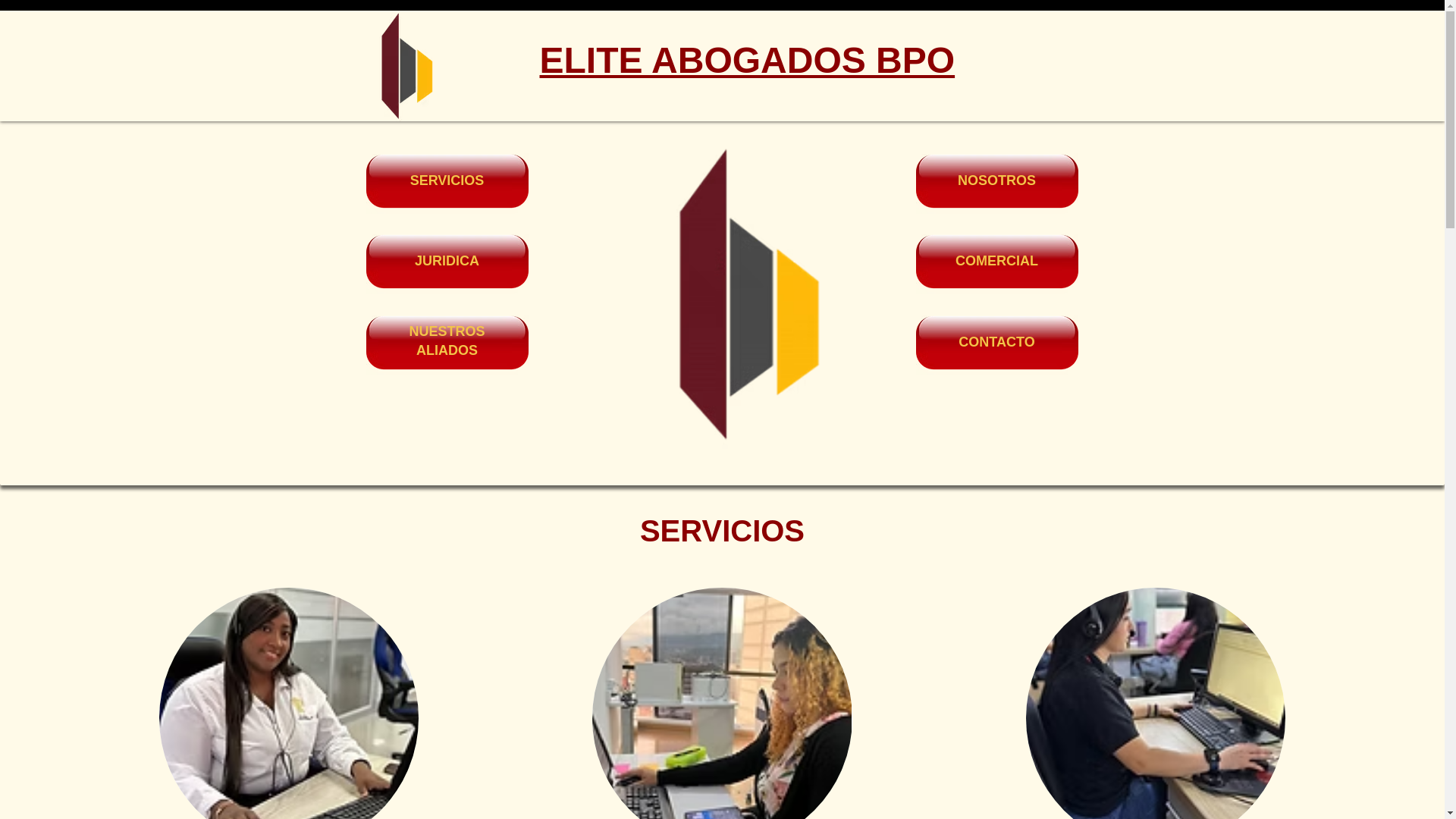 website screenshot of https://abogadoselitebpo.com/