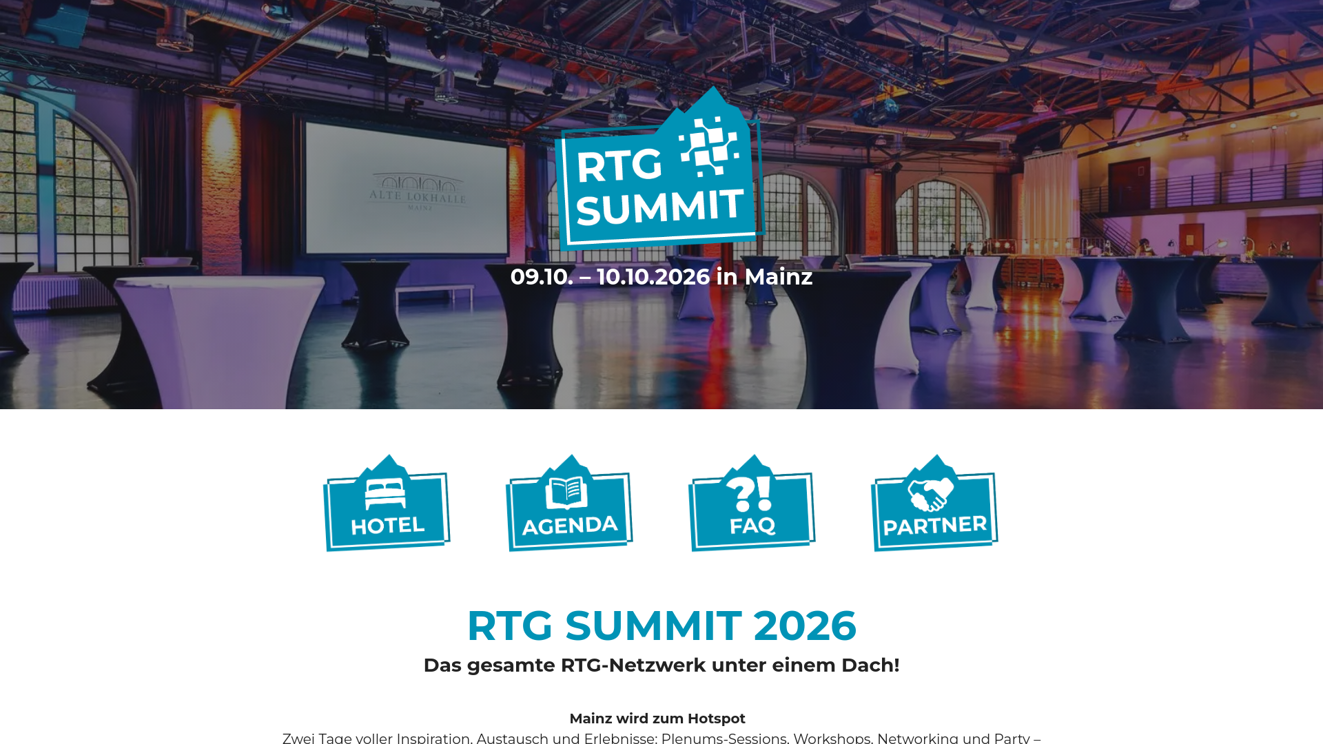 website screenshot of https://rtg-dialogtage.de/