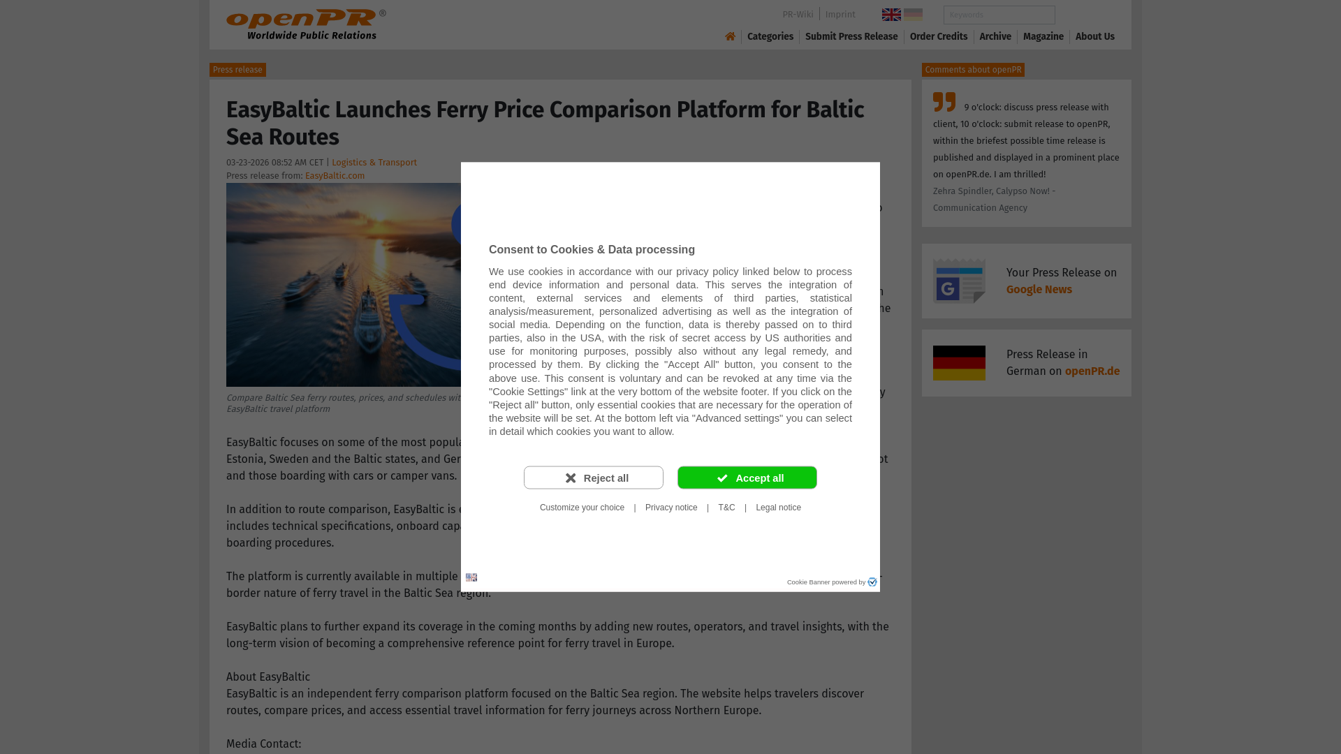 website screenshot of https://www.openpr.com/news/4433736/easybaltic-launches-ferry-price-comparison-platform-for-baltic