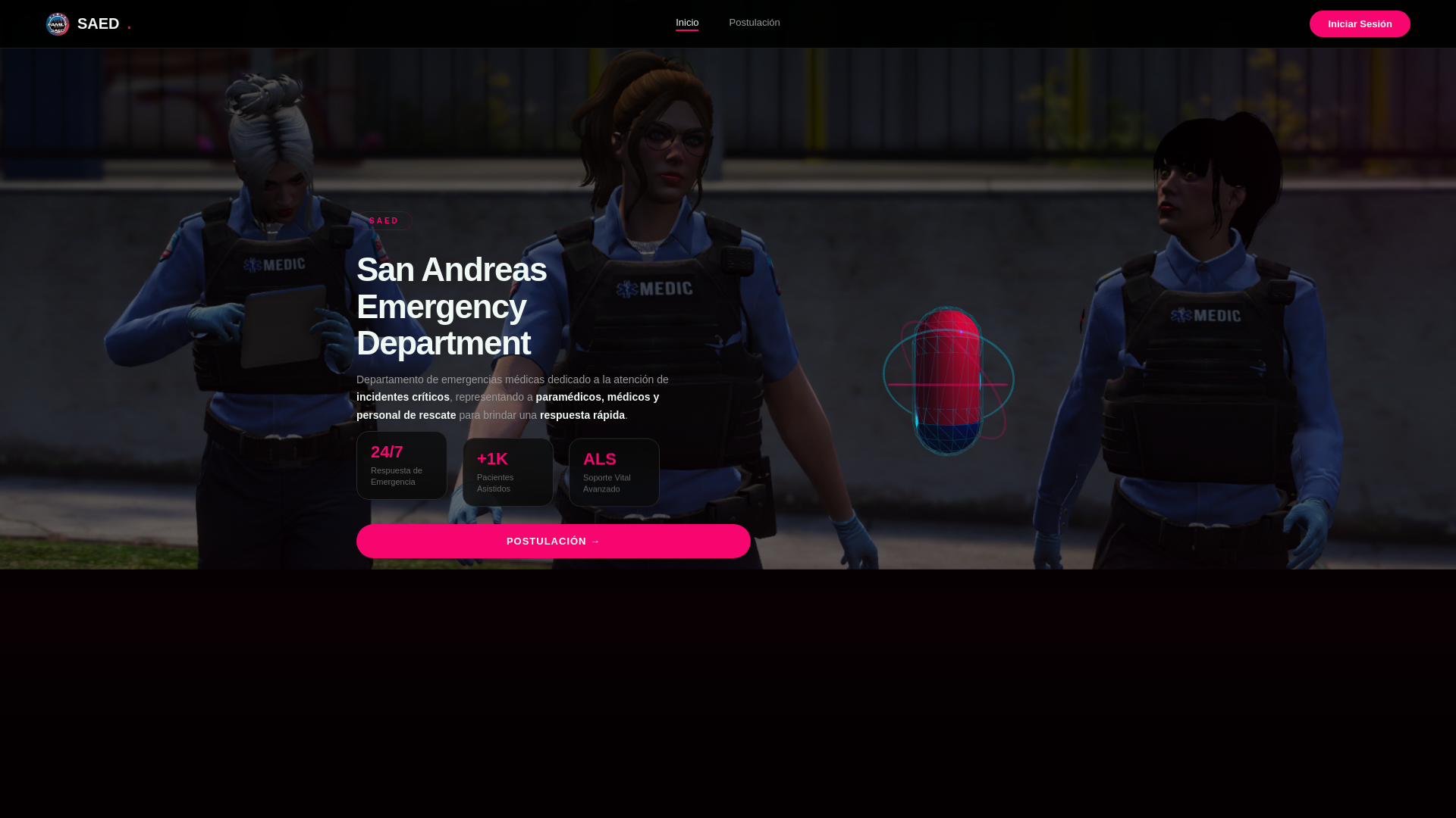 website screenshot of https://familysaed.es/