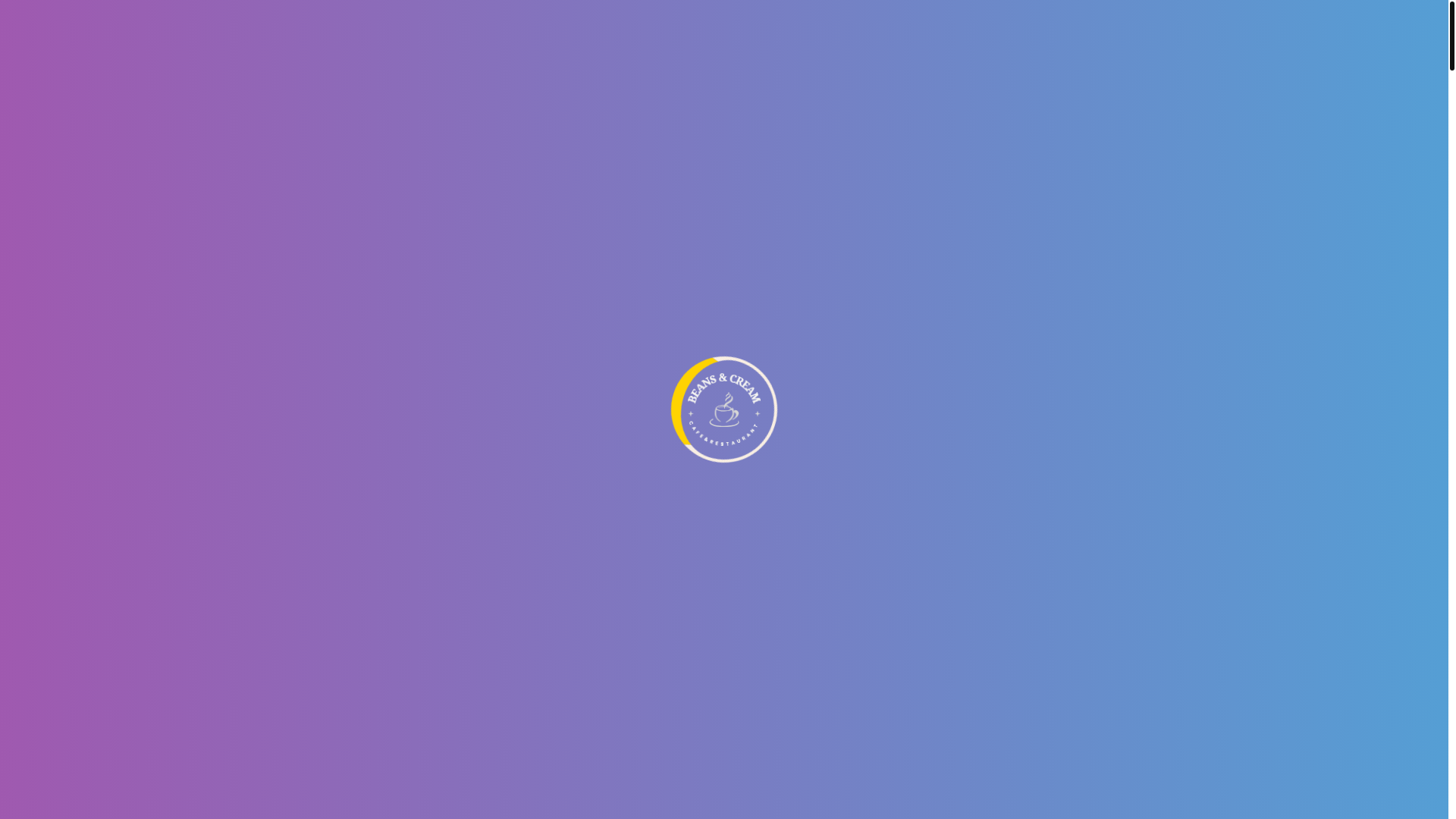 website screenshot of https://beansandcream.in/