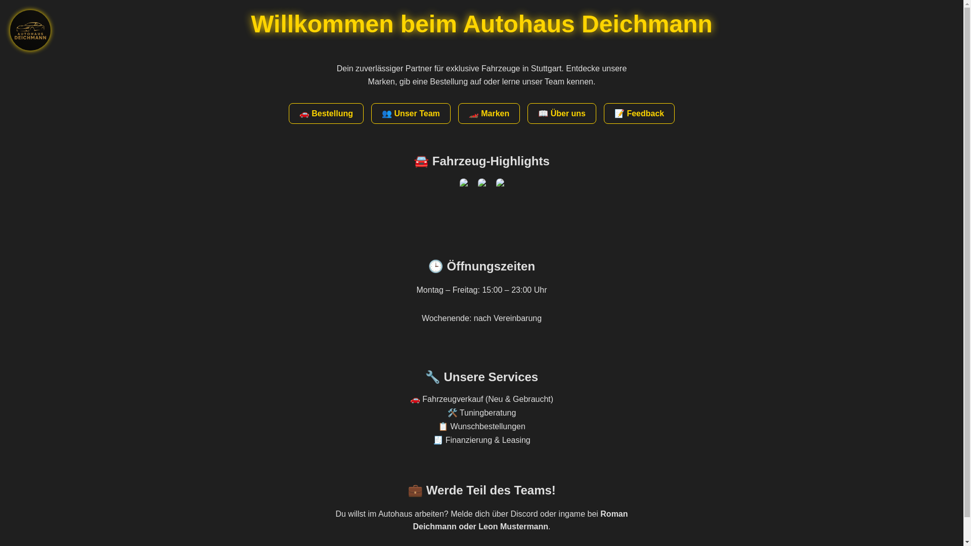 website screenshot of https://autohausdeichmann.pages.dev/