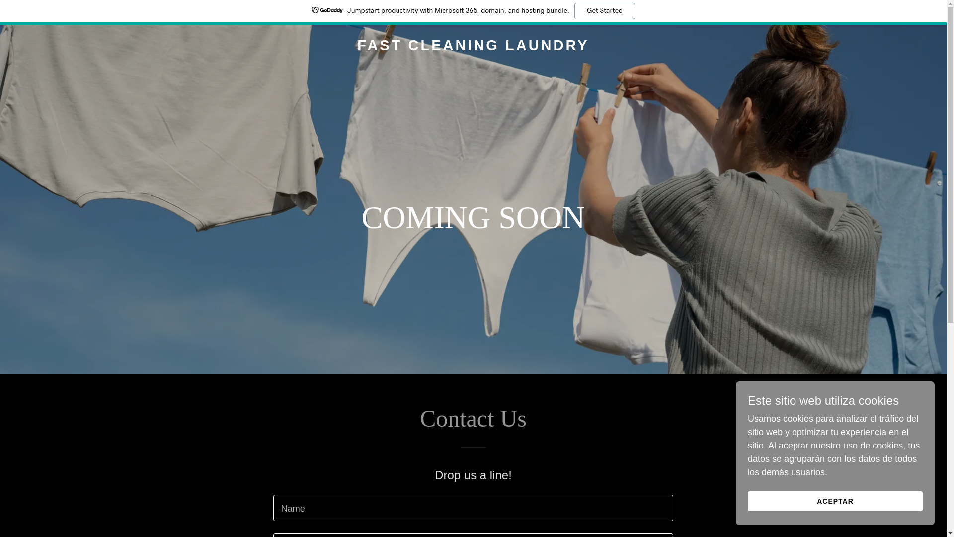 website screenshot of https://fastcleaninglaundry.com/