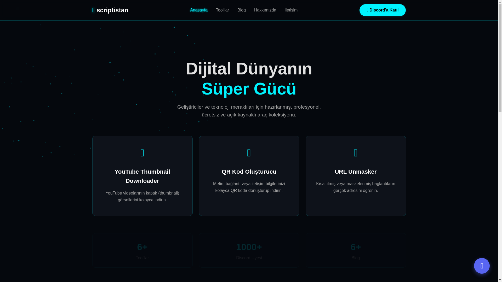 website screenshot of https://scriptistan.xyz
