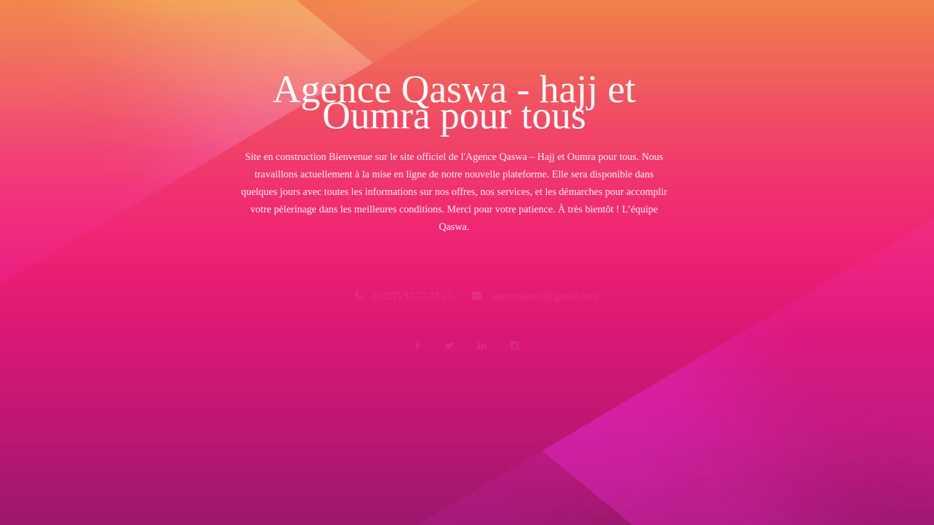 website screenshot of https://agenceqaswa.com/