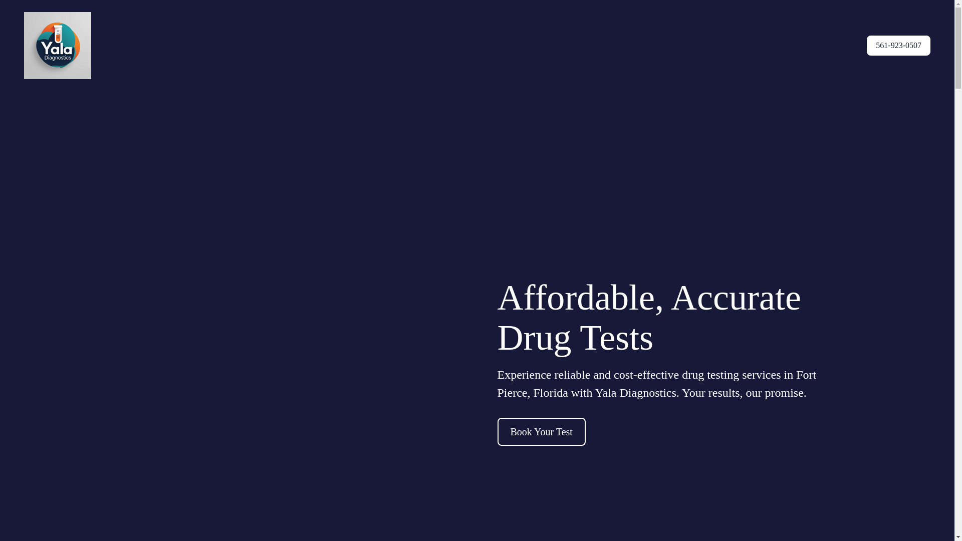 website screenshot of https://yaladiagnostics.com/