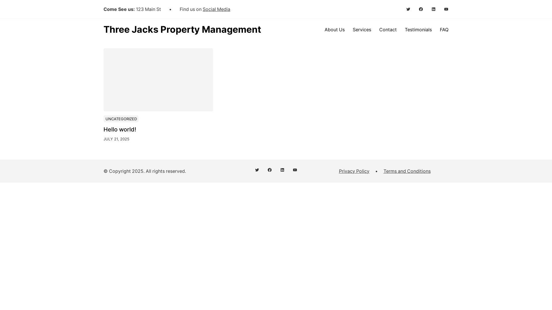 website screenshot of https://threejackspm.com/