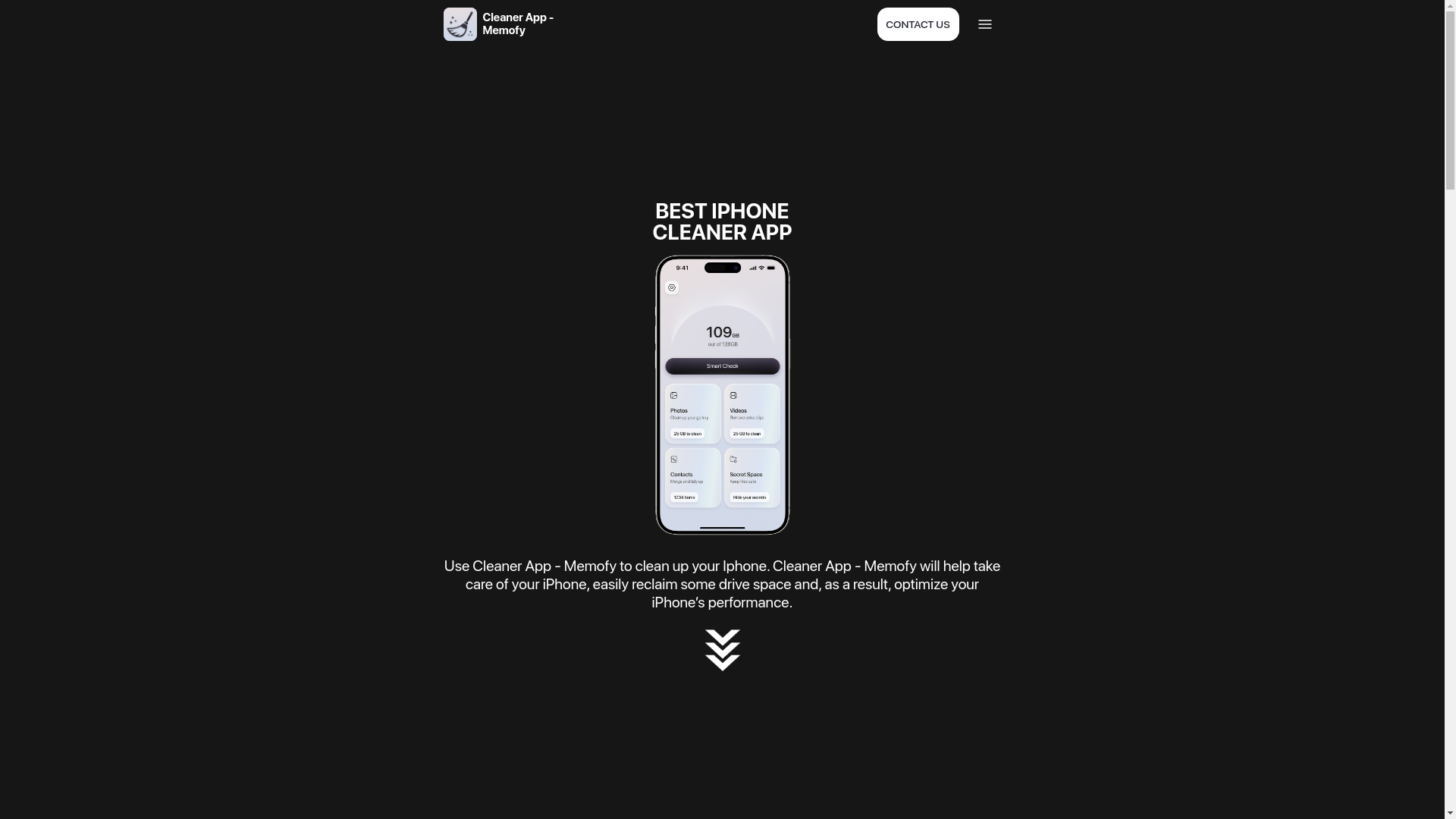 website screenshot of https://cleanermemofy.pages.dev/
