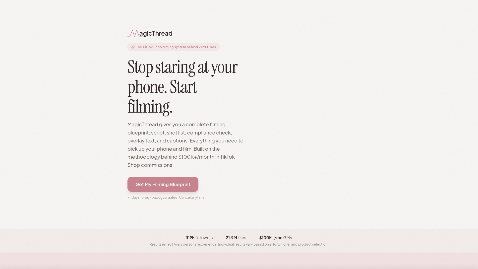 website screenshot of https://magicthread-app.pages.dev/