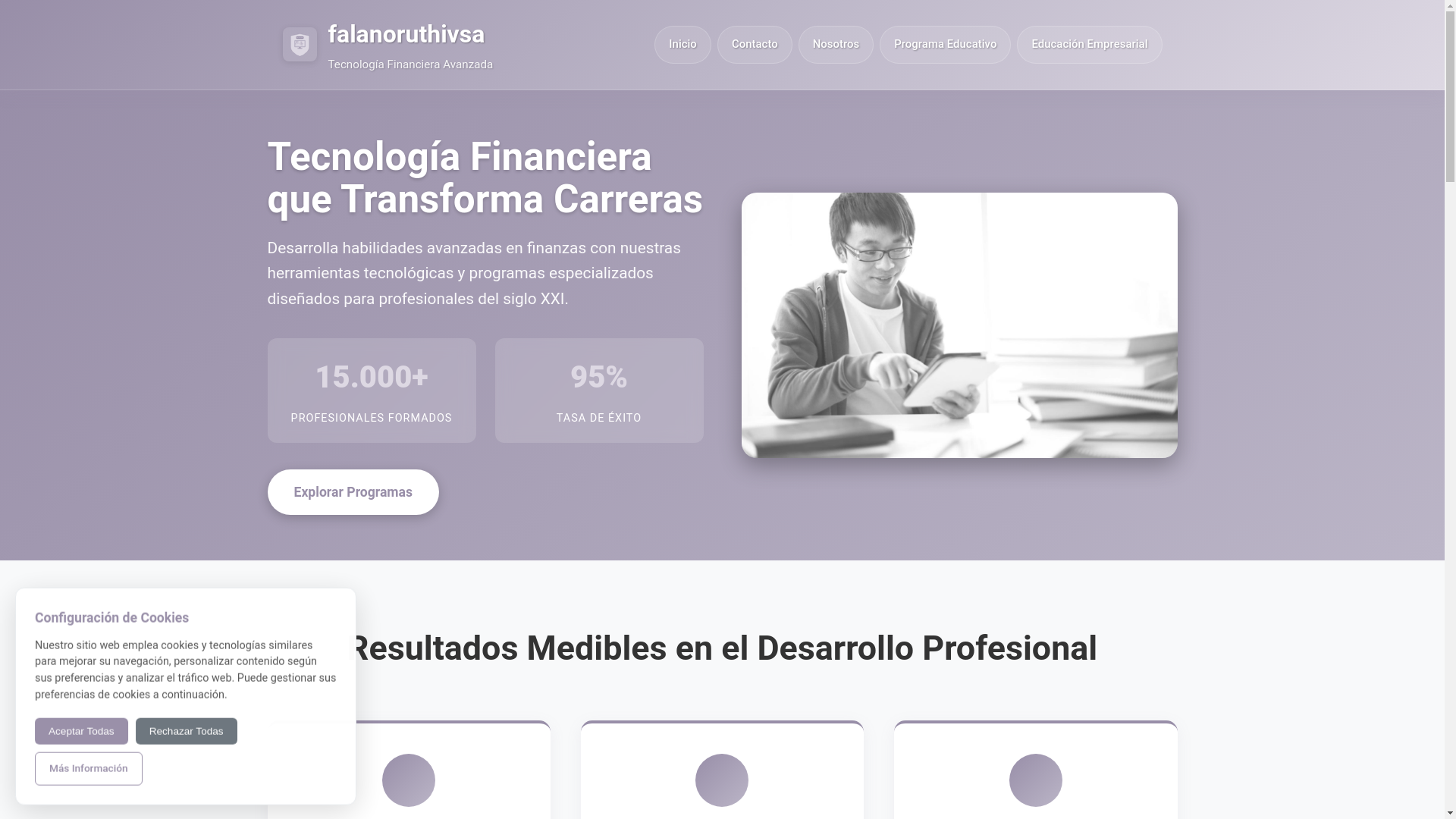 website screenshot of https://falanoruthivsa.com/