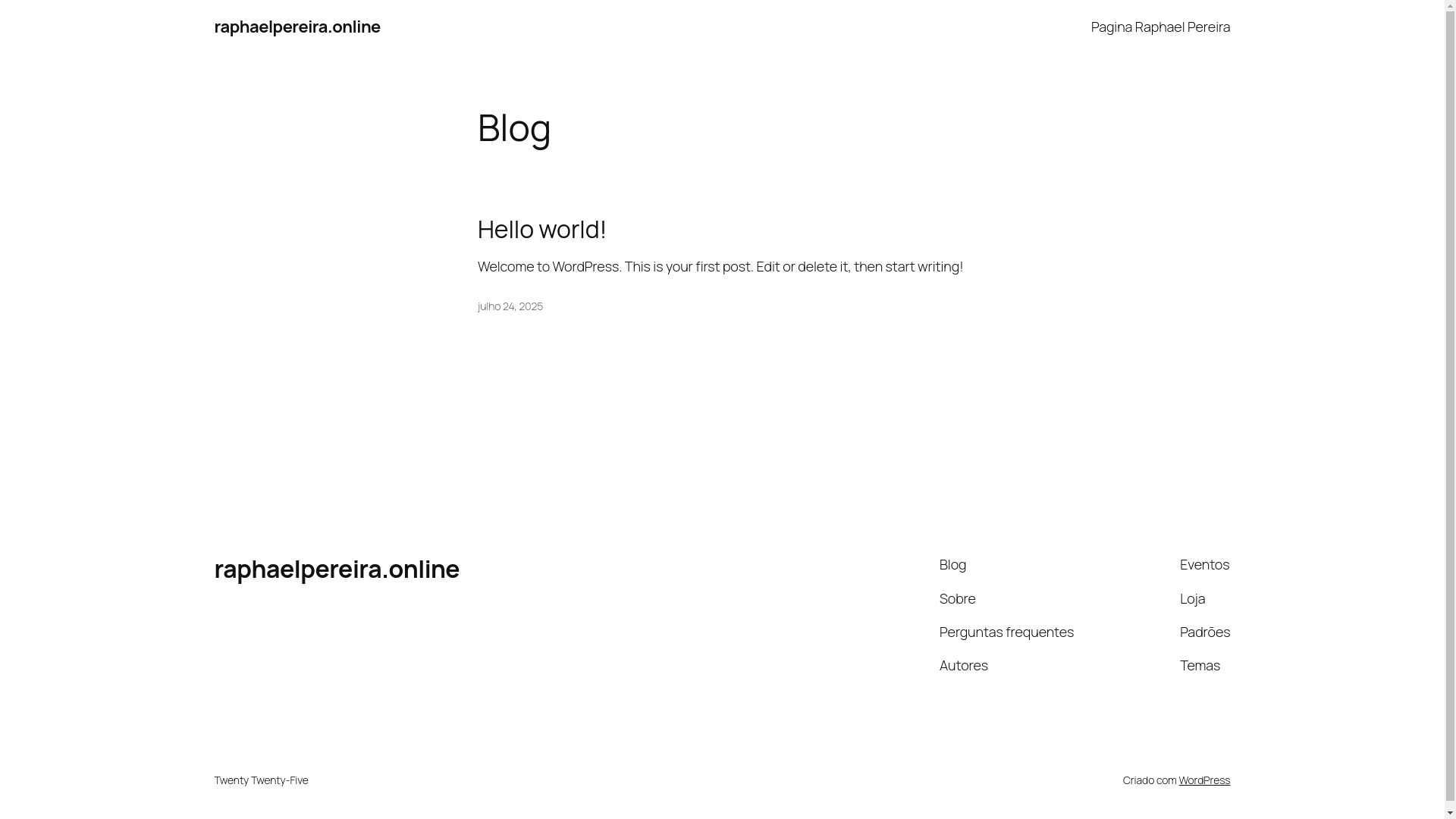 website screenshot of https://raphaelpereira.online/